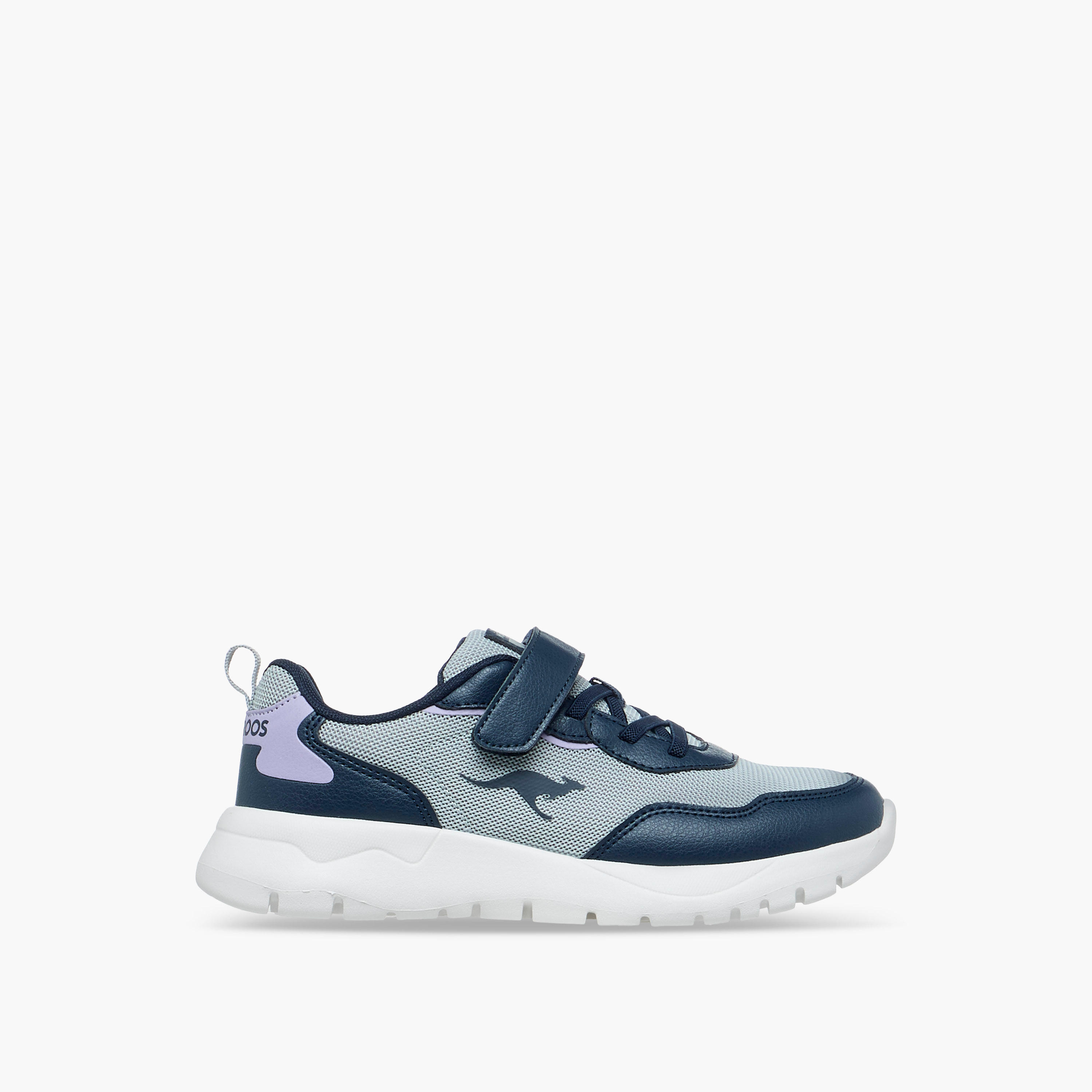 Kangaroos Girls Colourblock Hook & Loop Walking Shoes-girls-shoes-sports-image-3