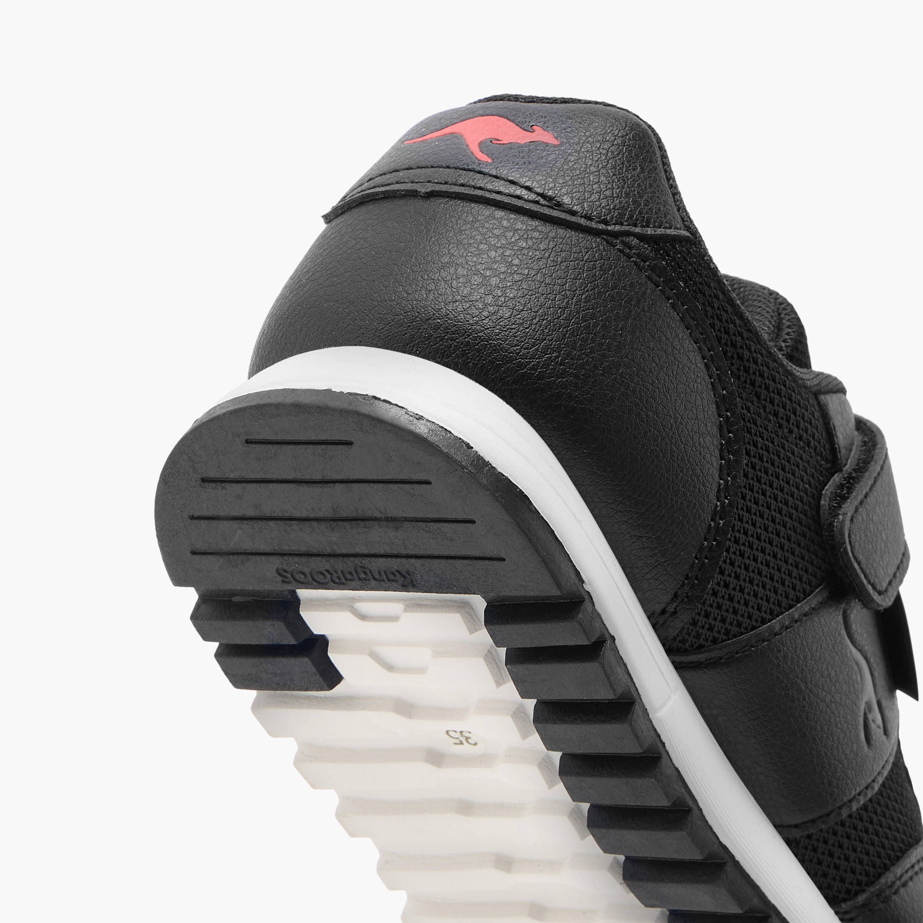 KangaROOS Kids' Logo Detail Sneakers with Hook and Loop Closure-boys-shoes-sneakers-image-5
