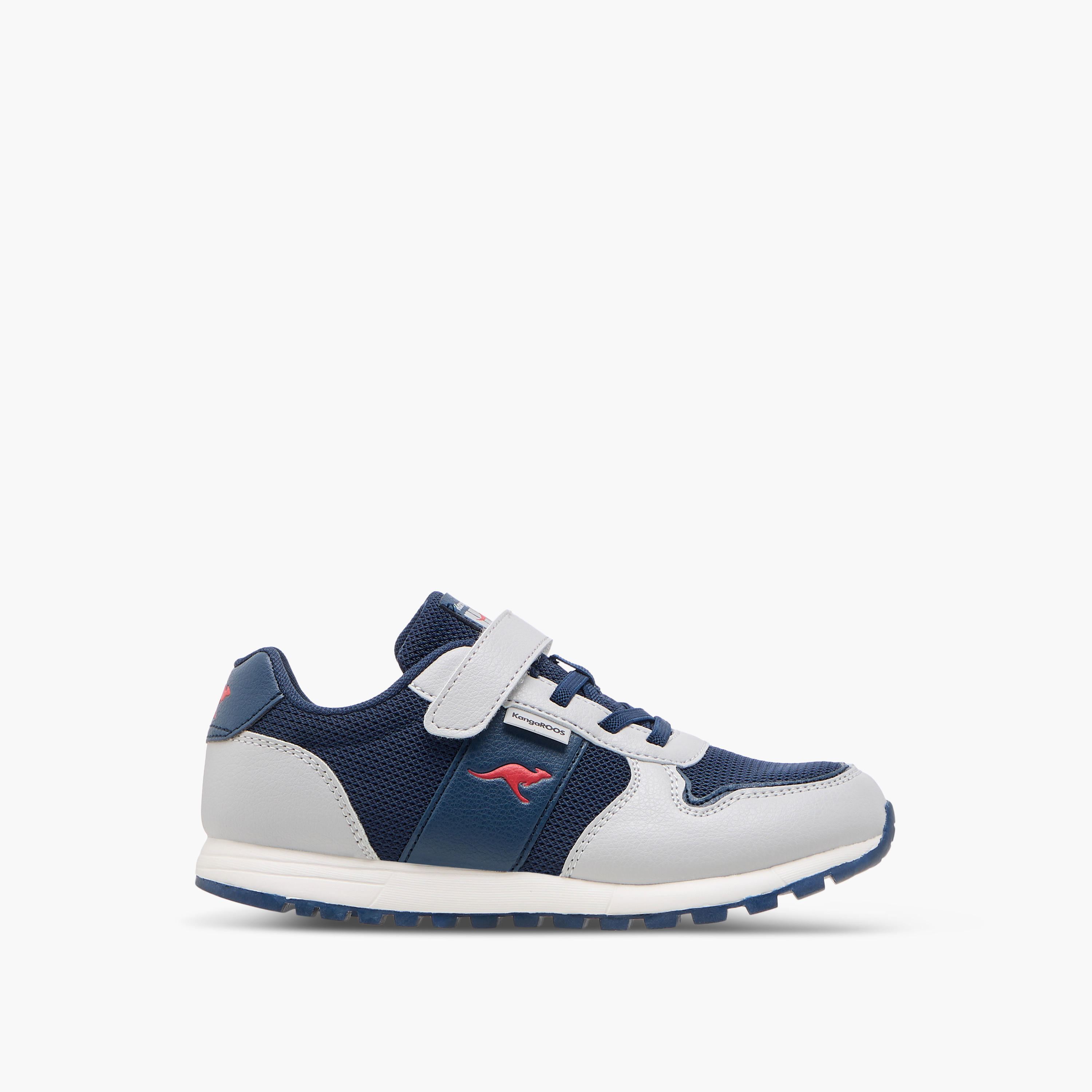 KangaROOS Kids' Logo Detail Sneakers with Hook and Loop Closure-boys-shoes-sneakers-image-3