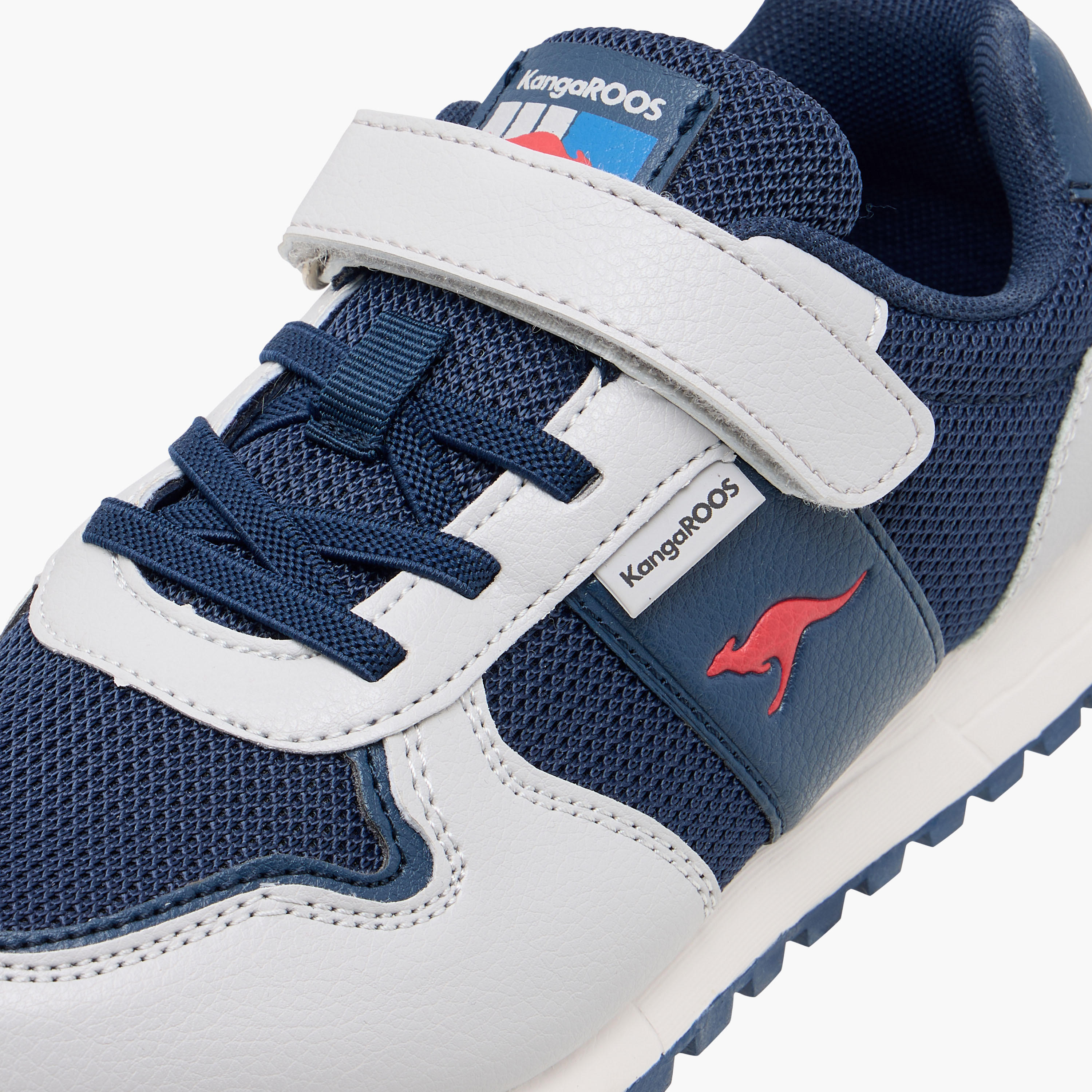 KangaROOS Kids' Logo Detail Sneakers with Hook and Loop Closure-boys-shoes-sneakers-image-4