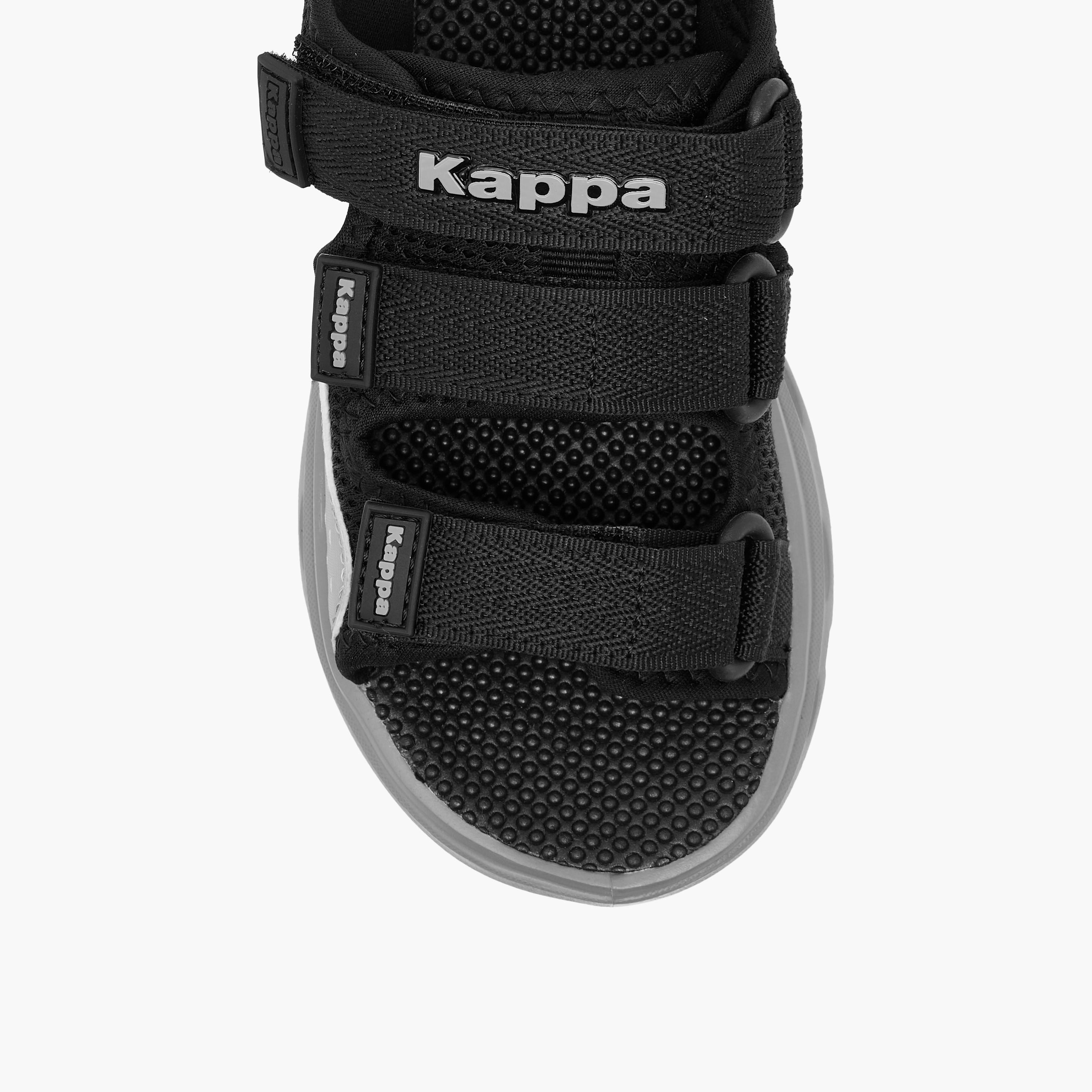 Kappa Boys' Logo Detail Floaters with Hook and Loop Closure-boys-shoes-sandals-image-3