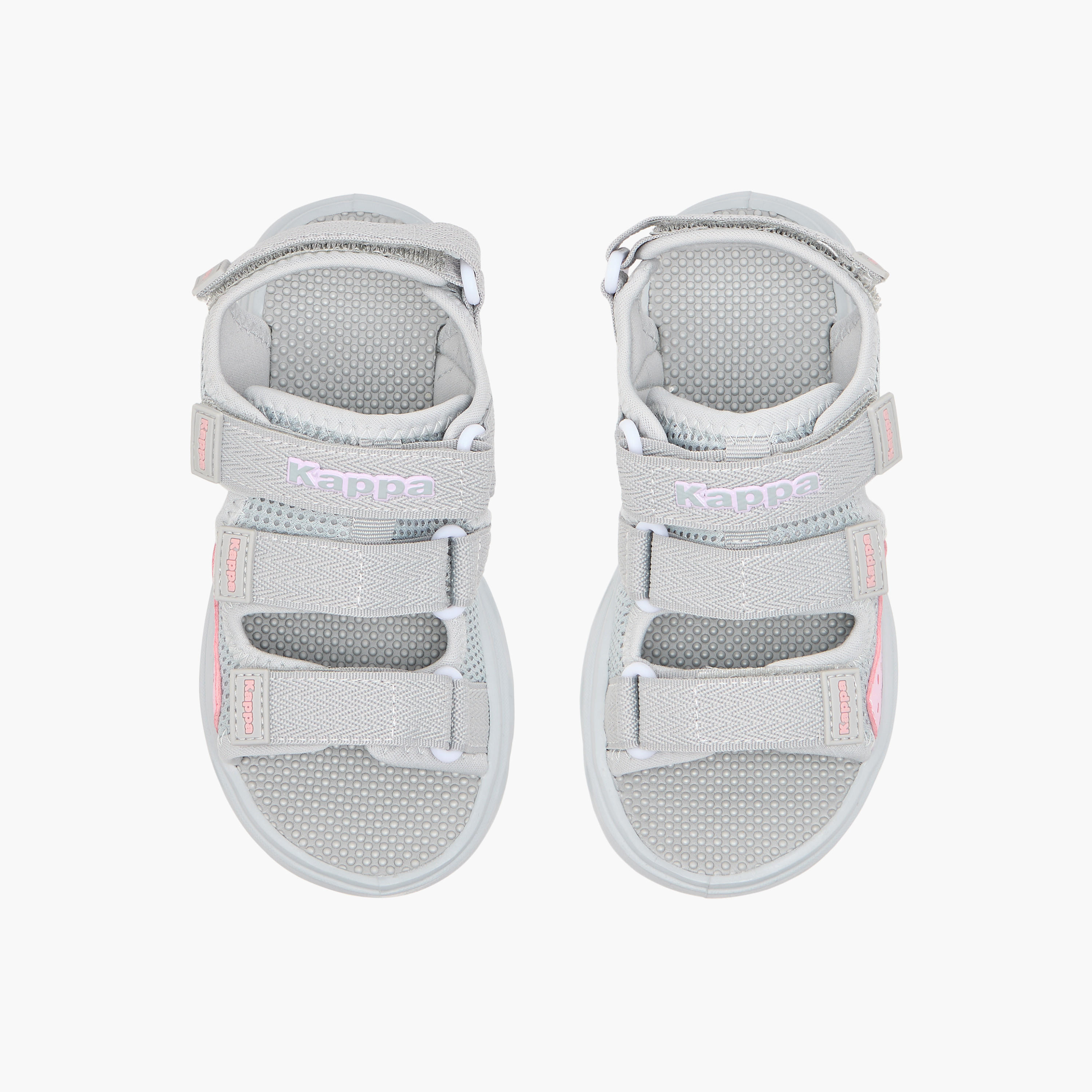 Kappa Girls' Logo Detail Floaters with Hook and Loop Closure-girls-shoes-sandals-image-1