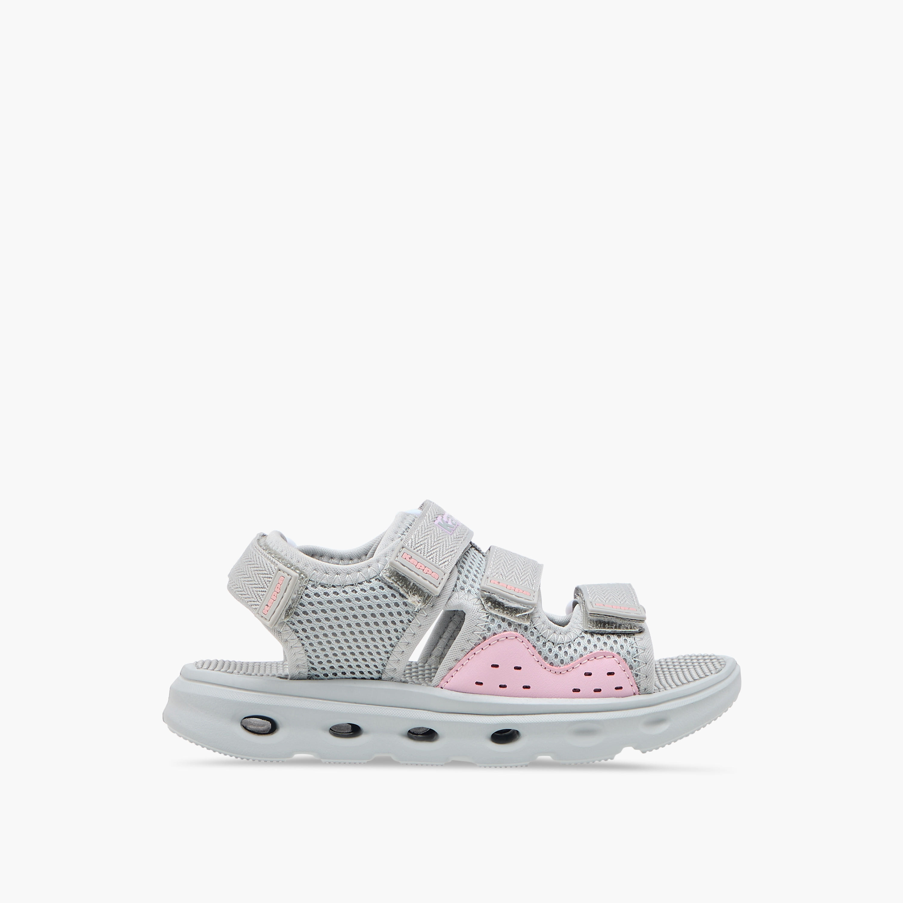 Kappa Girls' Logo Detail Floaters with Hook and Loop Closure-girls-shoes-sandals-image-2