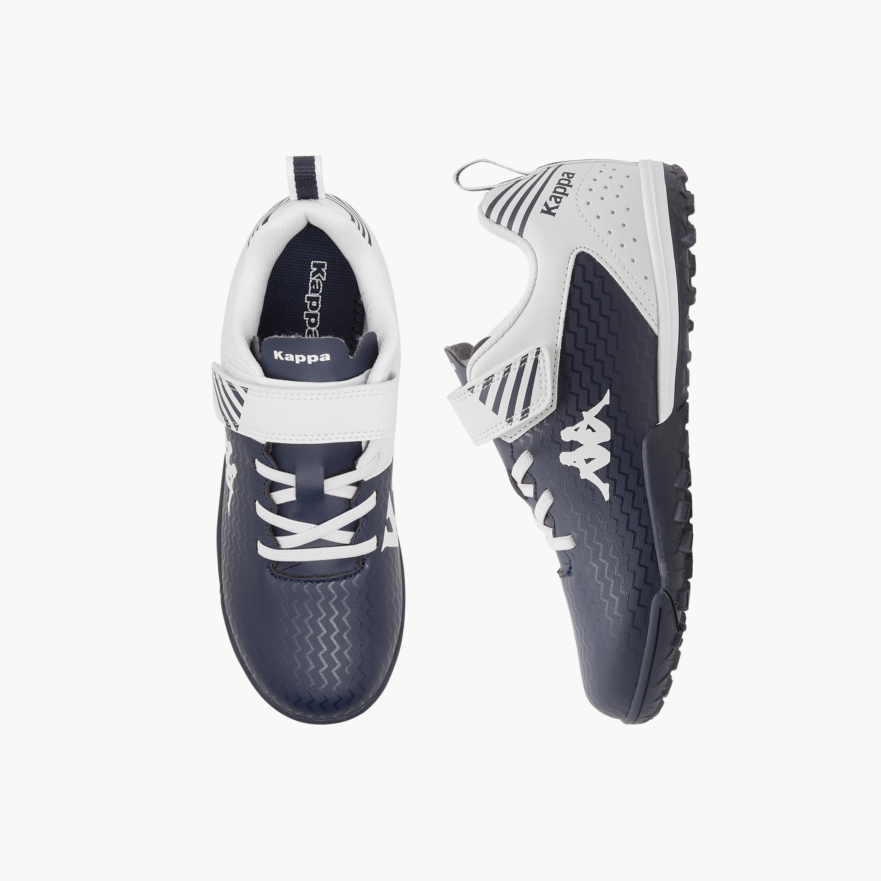Kappa Kids Hook & Loop Durable Football Turf Shoes-girls-shoes-sports-image-1