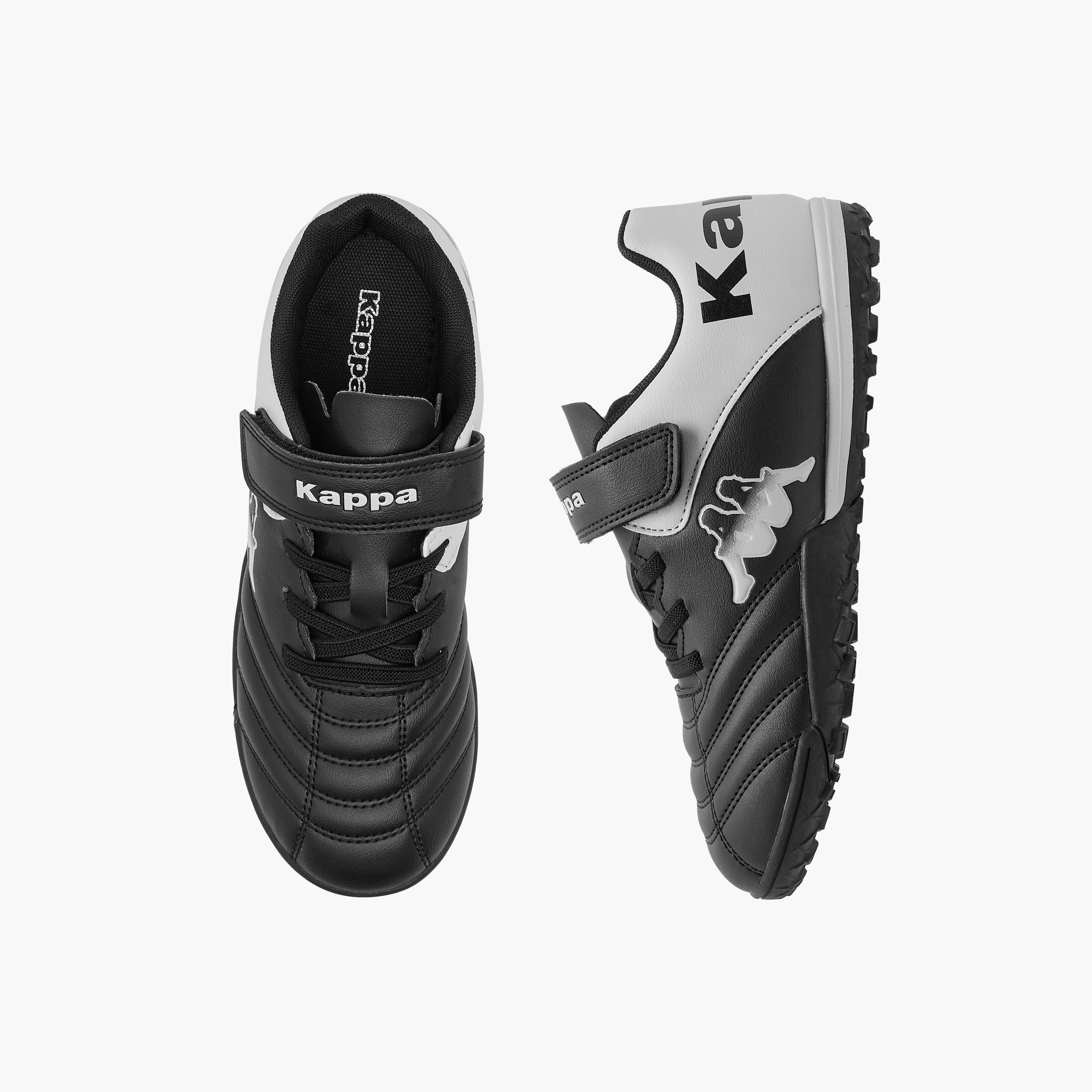 Kappa Kids Panelled Hook & Loop Football Turf Shoes-girls-shoes-sports-image-1