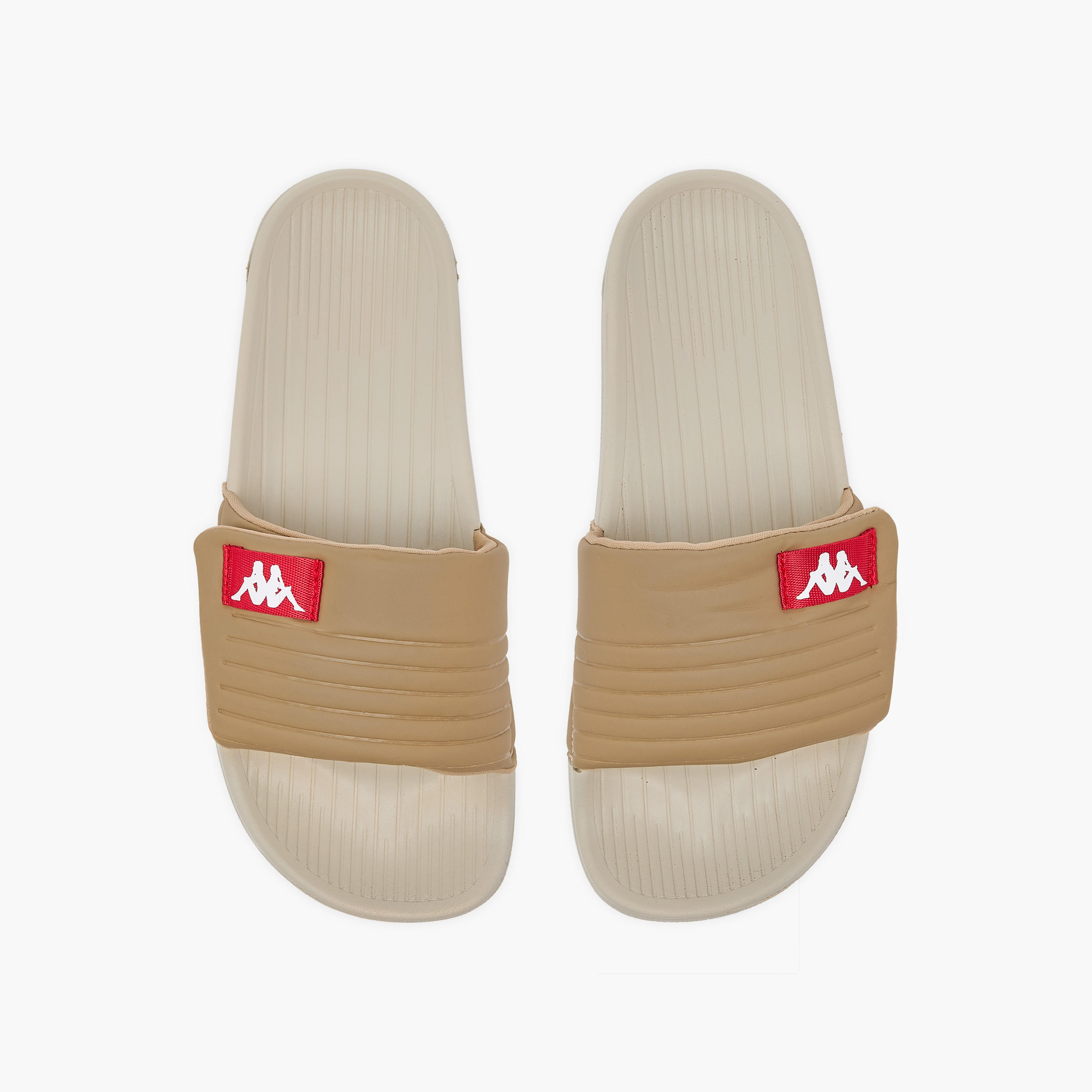 Kappa Women's Logo Print Slides with Hook and Loop Closure-women-shoes-flipflopsandslides-image-1
