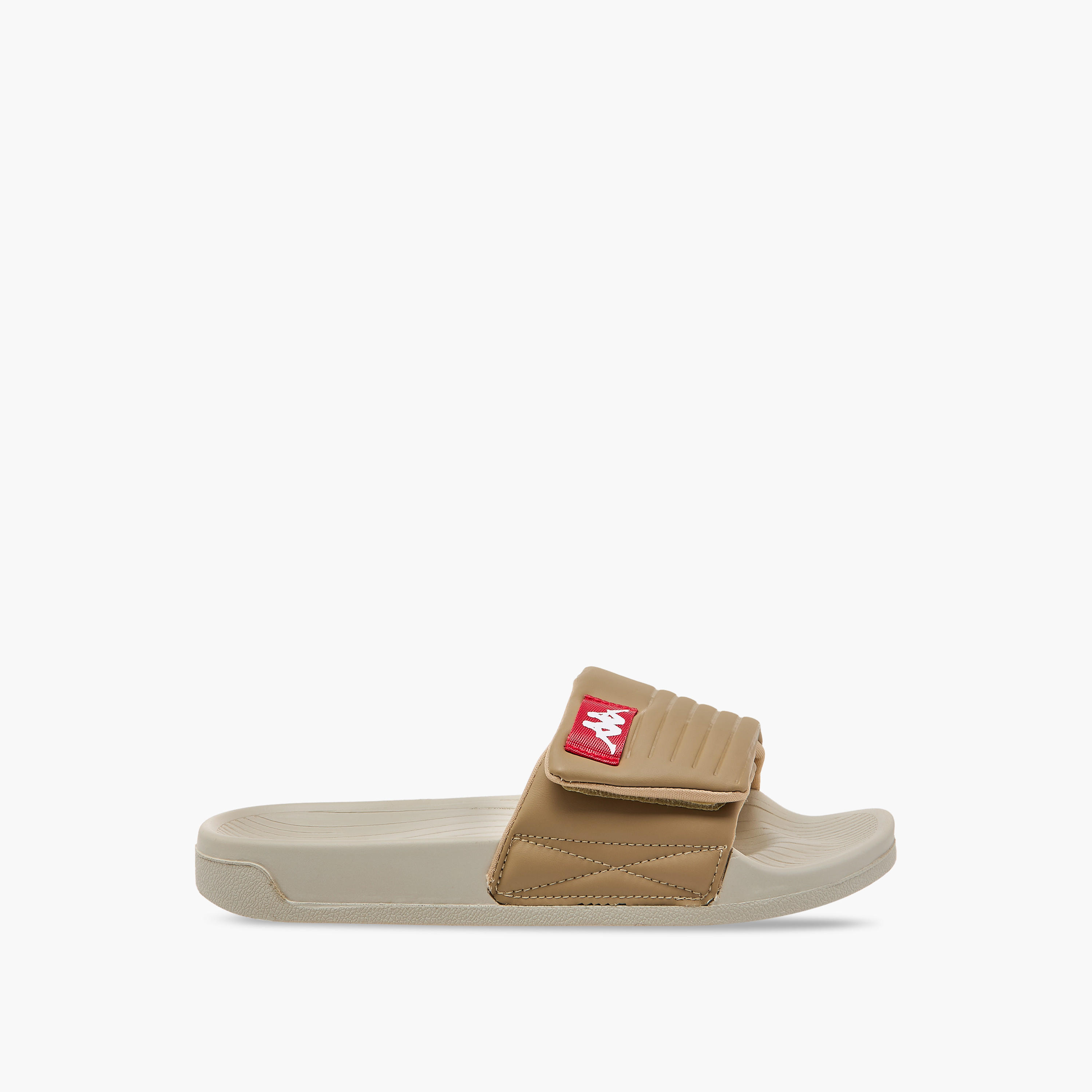 Kappa Women's Logo Print Slides with Hook and Loop Closure-women-shoes-flipflopsandslides-image-2