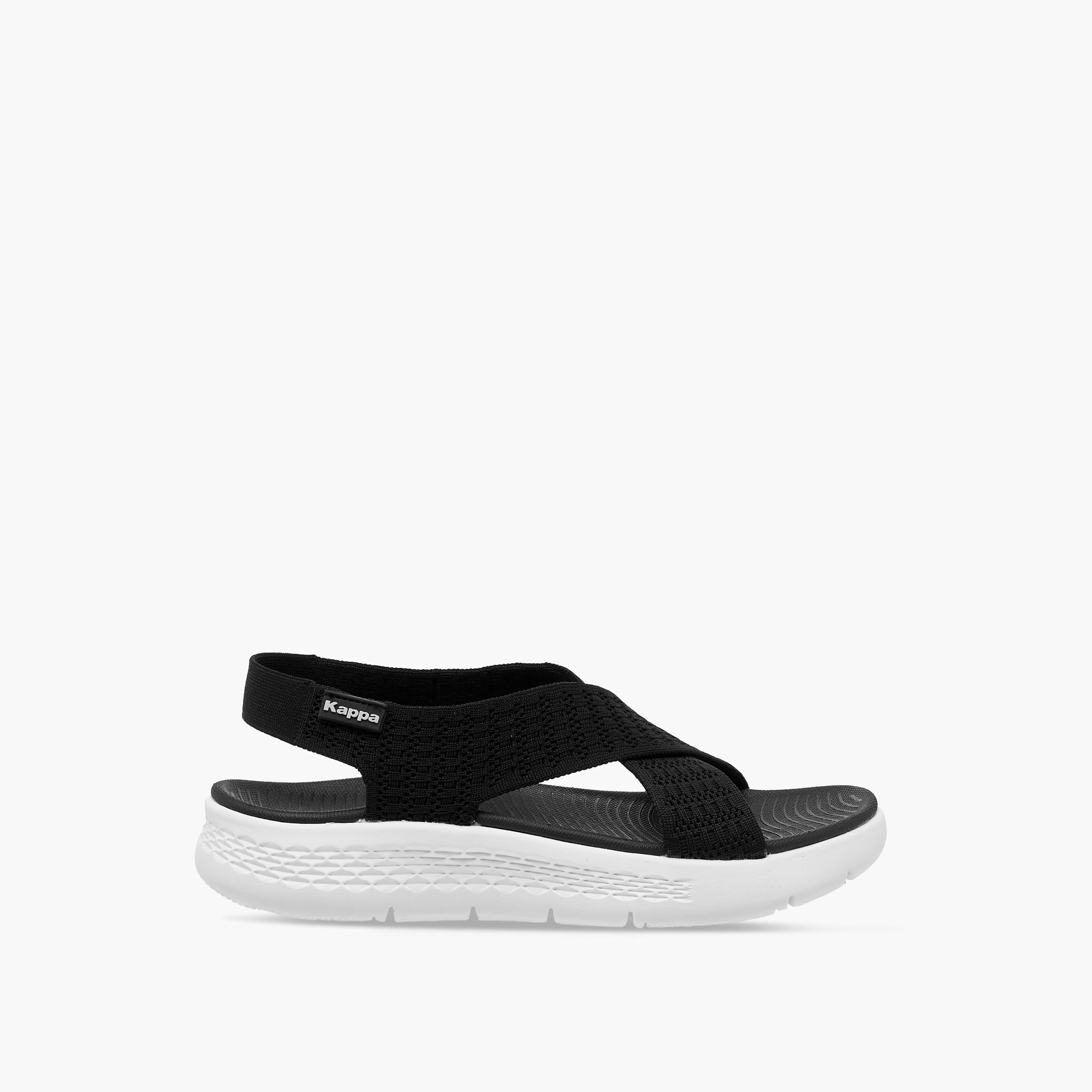 Kappa Women's Textured Slip-On Criss Cross Sandals-women-shoes-flats-sandals-image-2