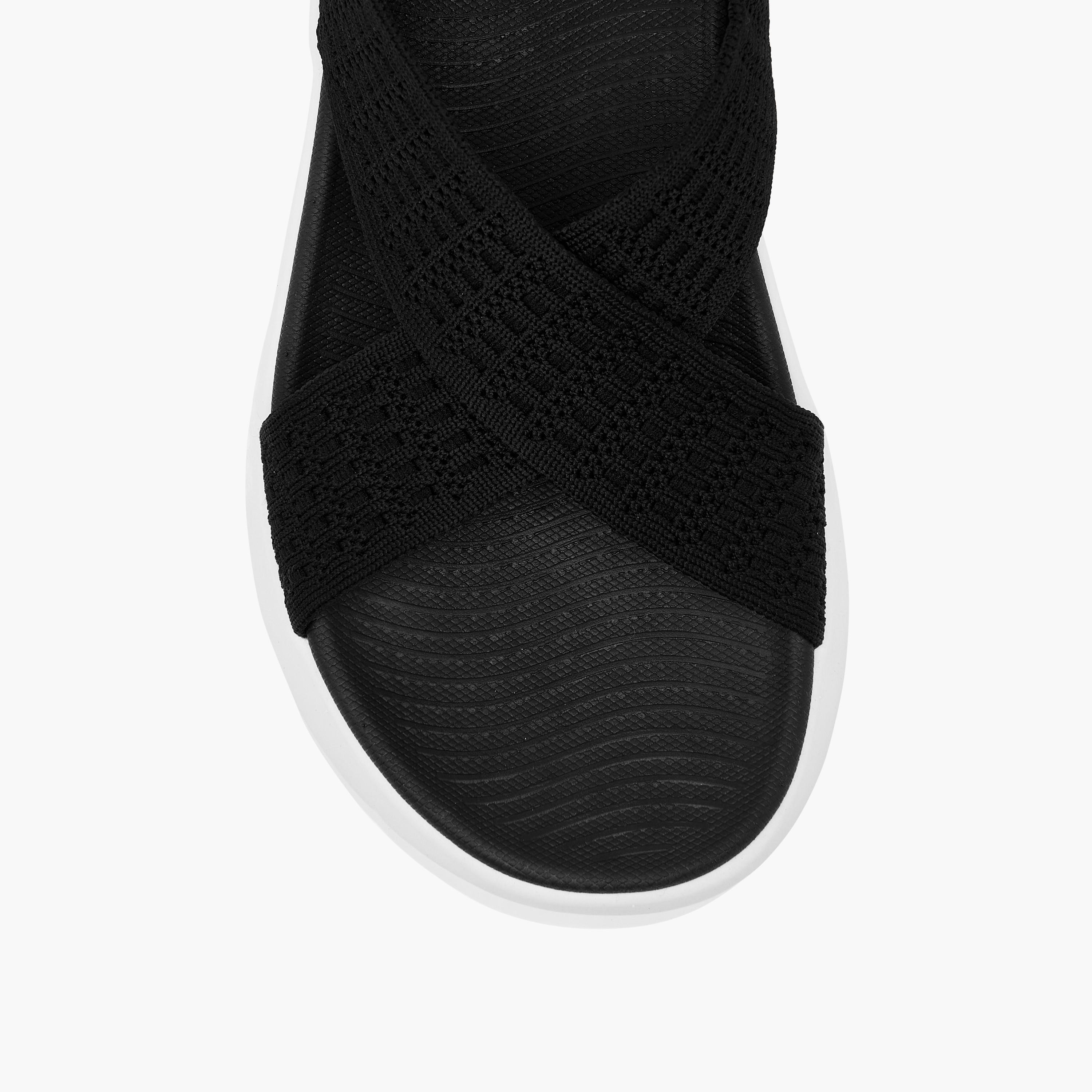 Kappa Women's Textured Slip-On Criss Cross Sandals-women-shoes-flats-sandals-image-3