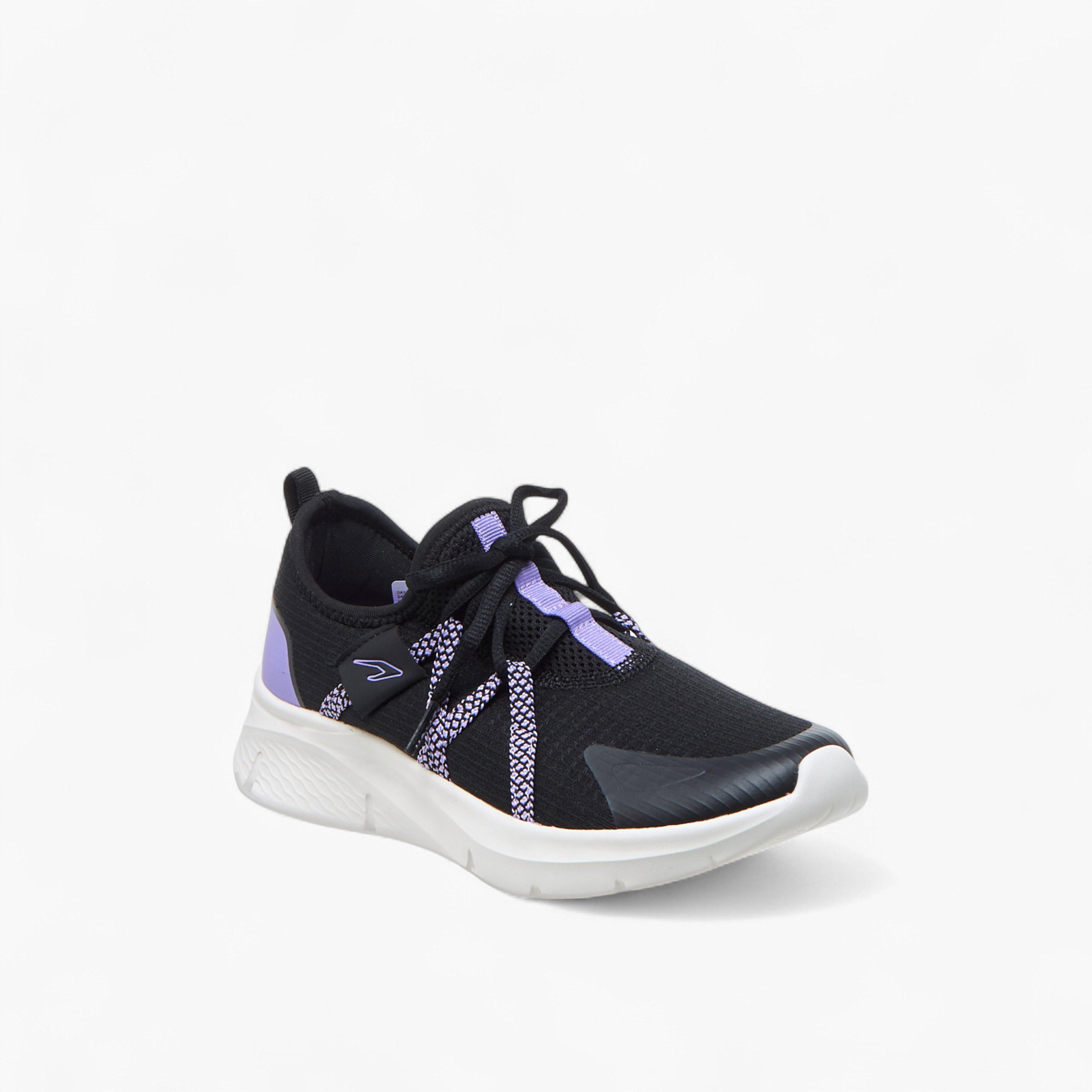 Dash Logo Detail Sports Shoes with Lace-Up Closure-women-shoes-sneakers-image-2