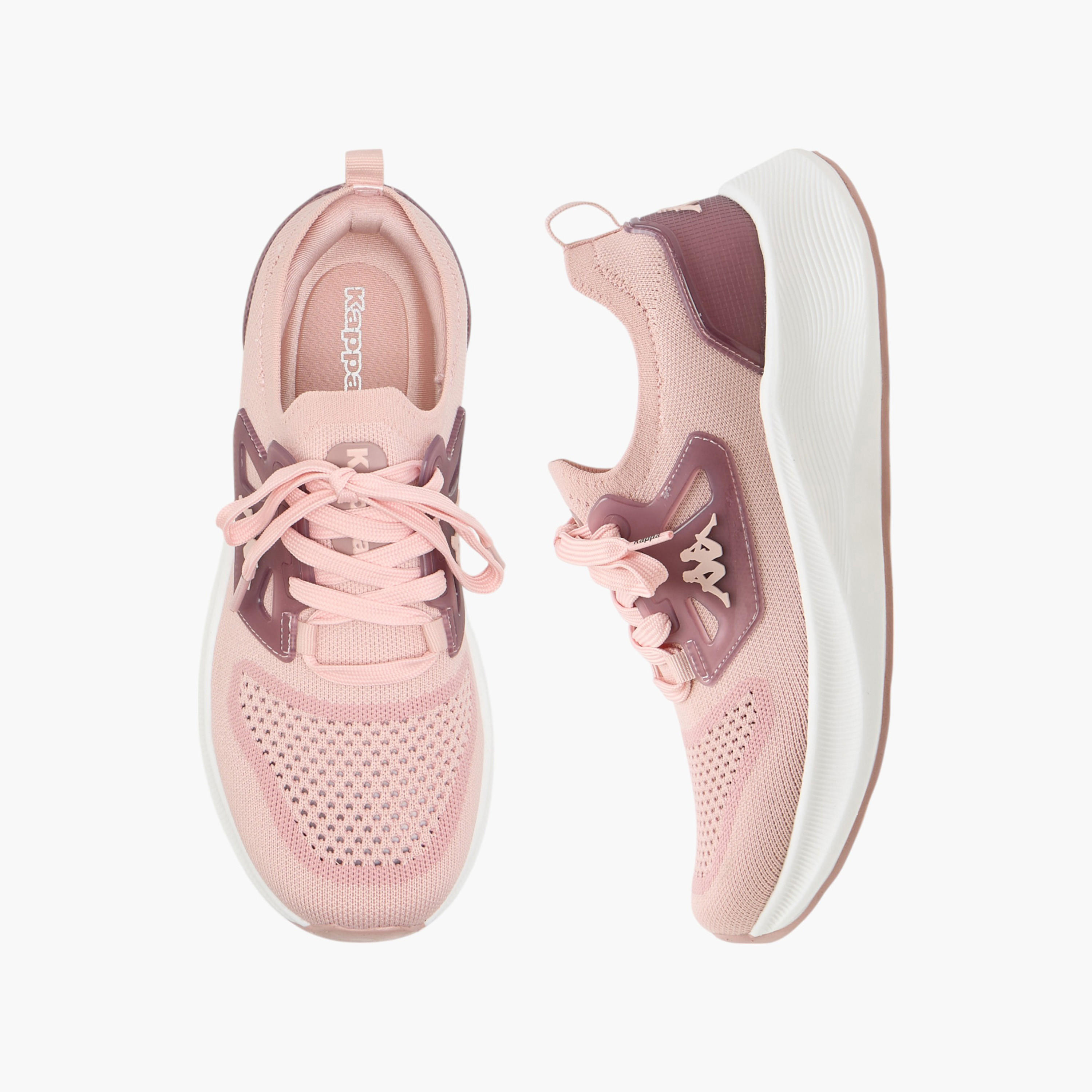 Kappa Women's Textured Sports Shoes with Lace-Up Closure-women-shoes-sports-image-1