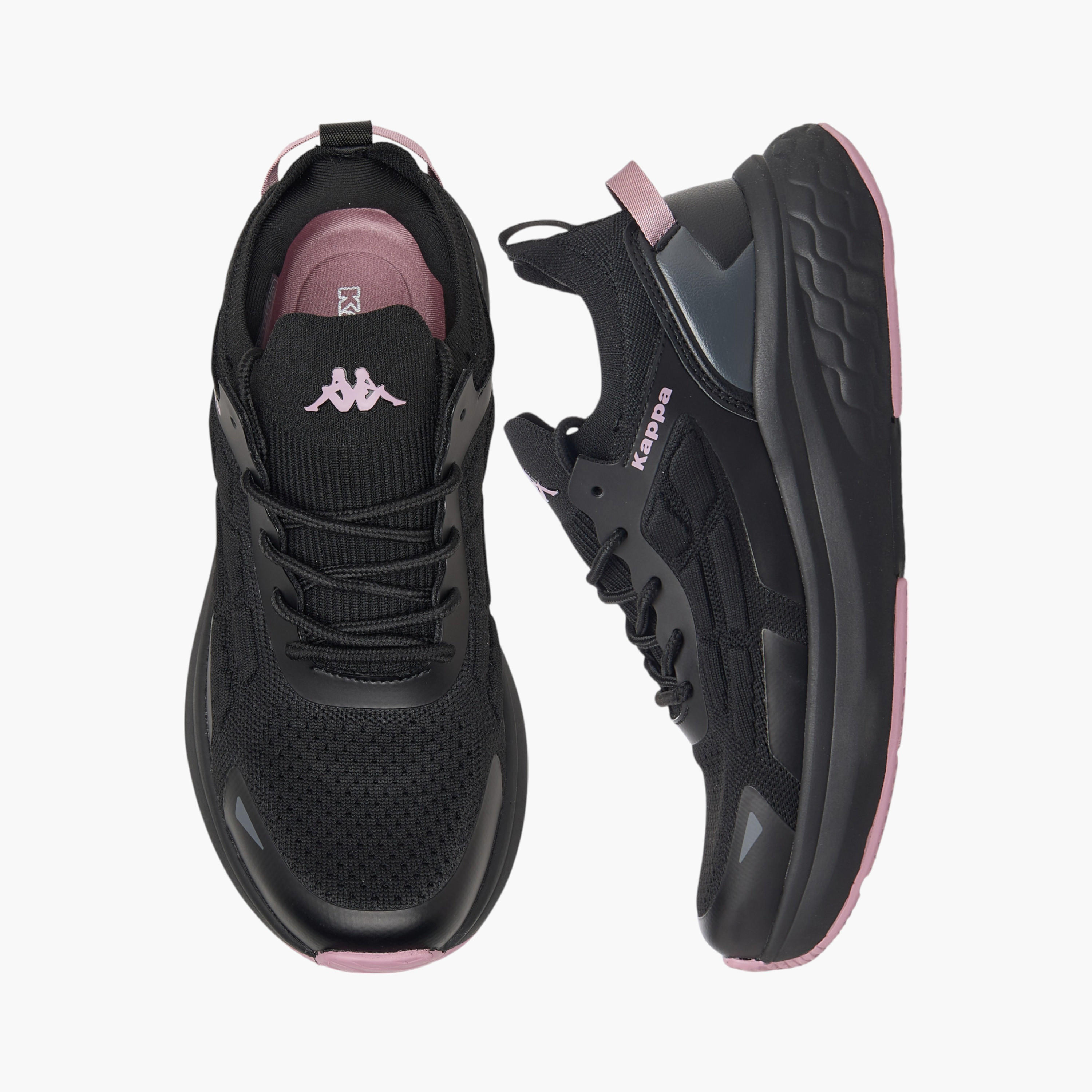 Kappa Women's Logo Print Sports Shoes with Lace-Up Closure-women-shoes-sports-image-1