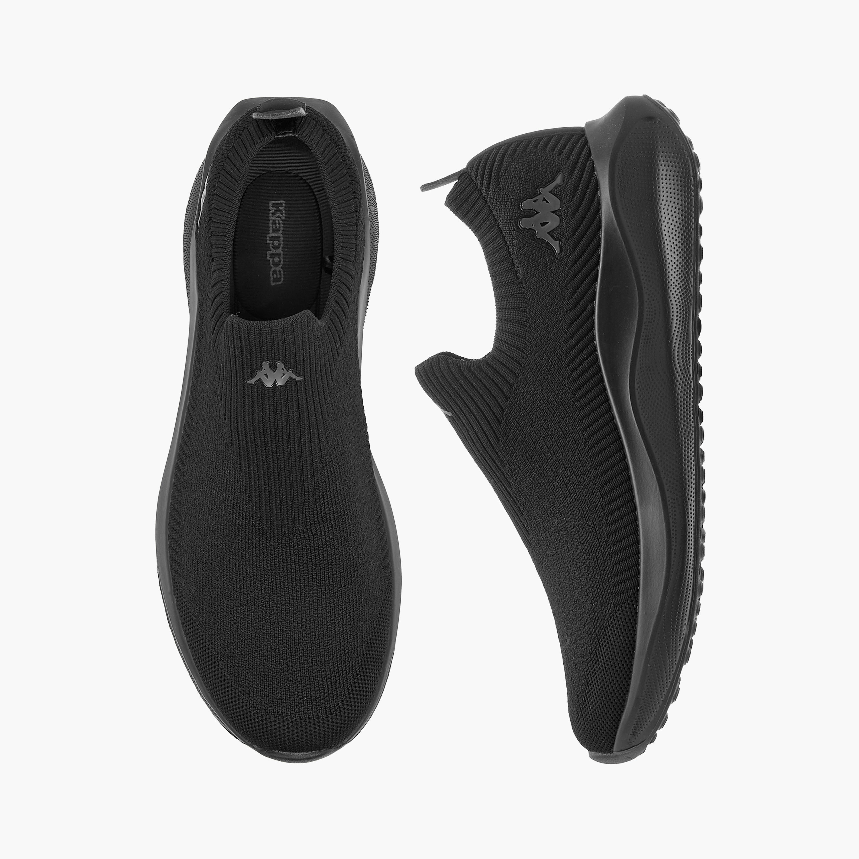 Kappa Men's Logo Print Slip-On Sports Shoes with Pull Tab-men-shoes-sneakers-image-1