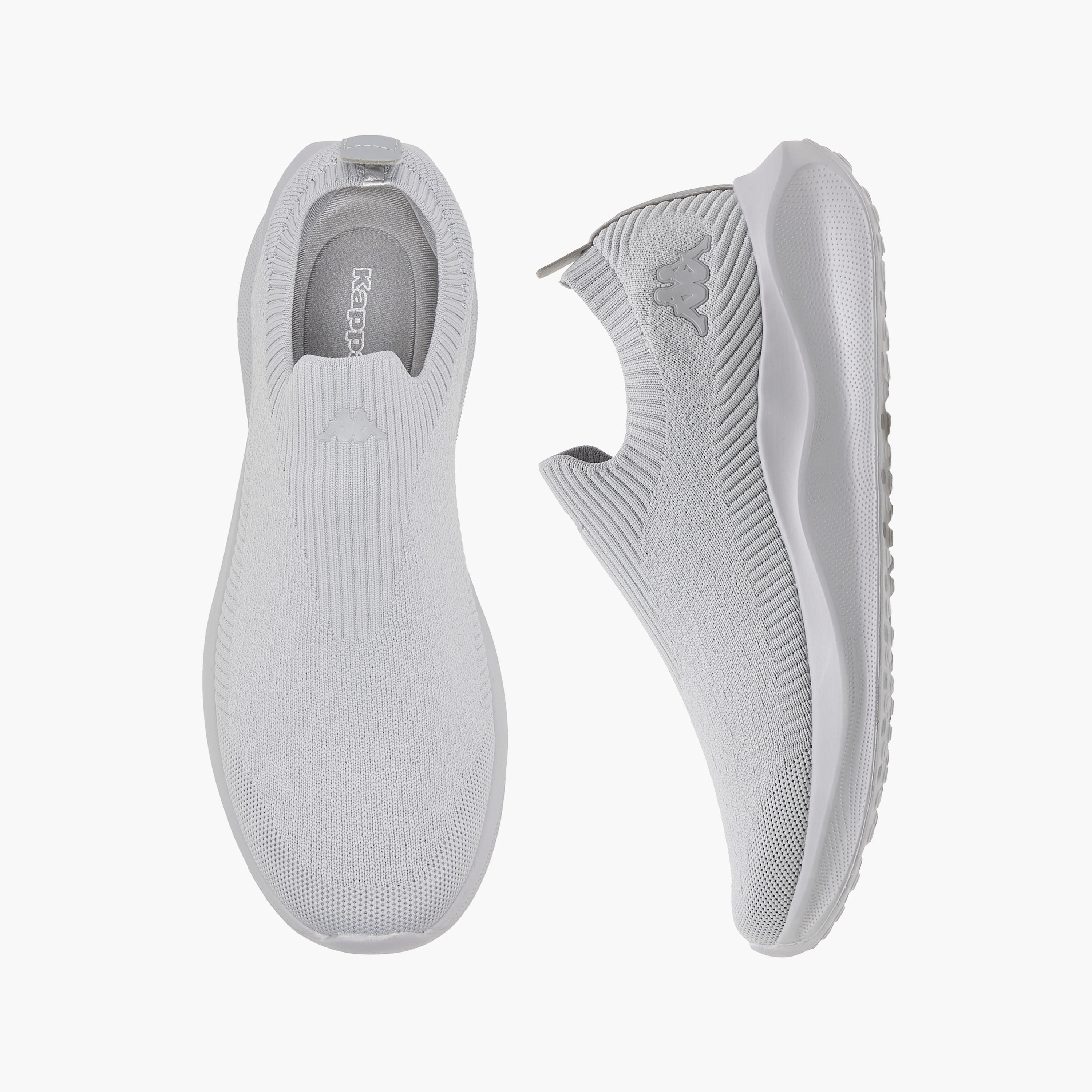Kappa Men's Logo Print Slip-On Sports Shoes with Pull Tab-men-shoes-sneakers-image-1