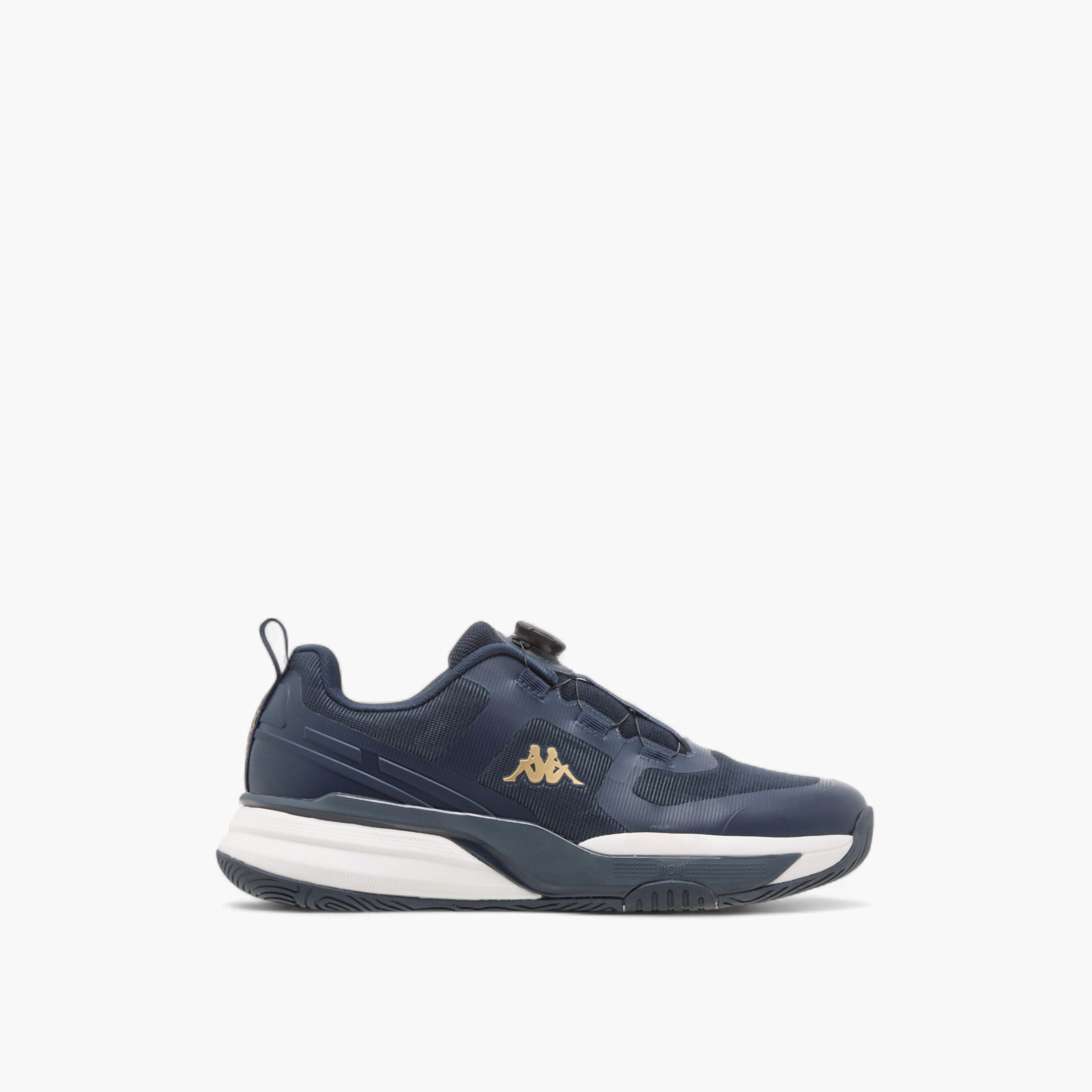 Kappa Men's Logo Detail Padel Sports Shoes with Rotating Buckle Closure-men-shoes-sports-image-4