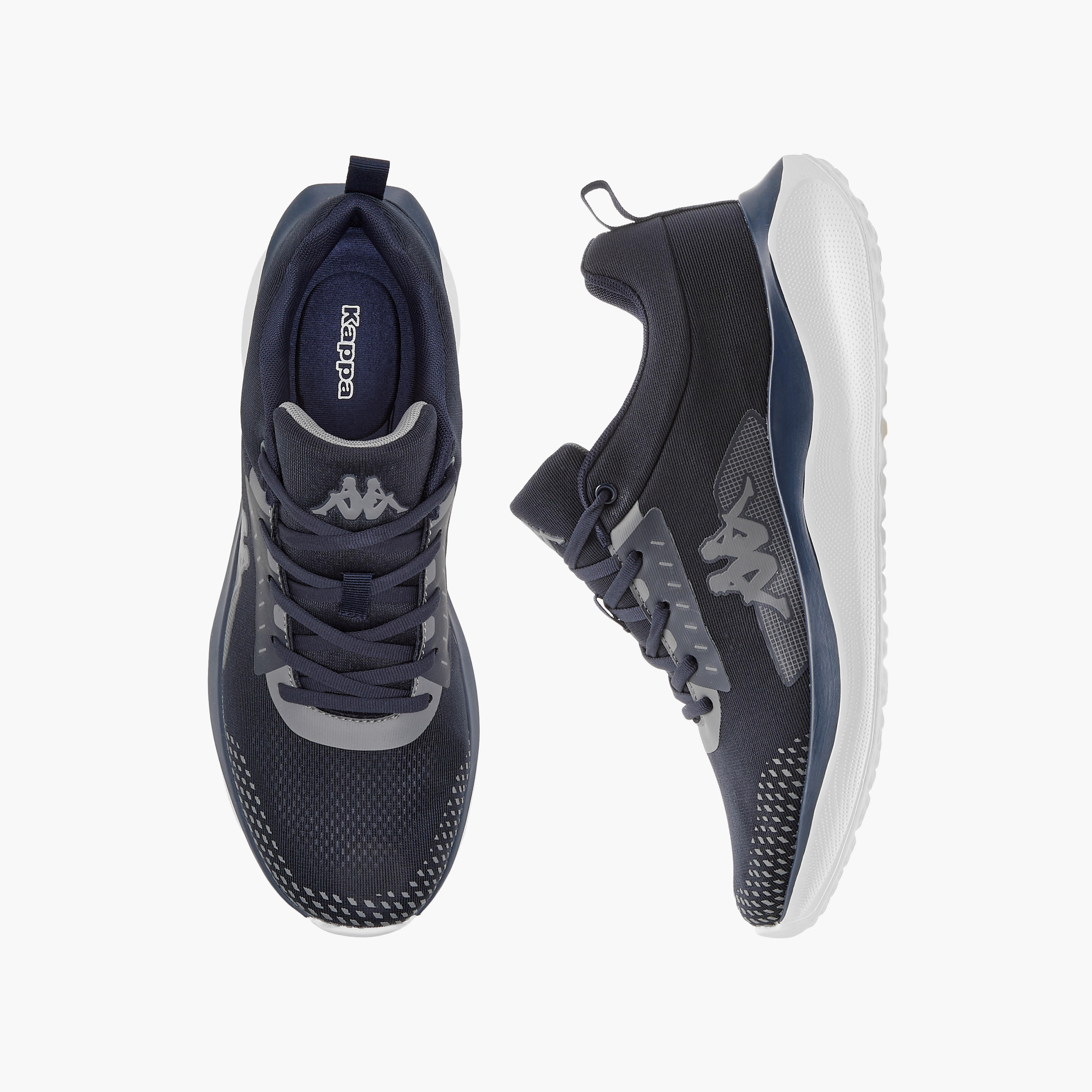Kappa Men's Logo Detail Sports Shoes with Lace-Up Closure-sports-men-shoes-image-1