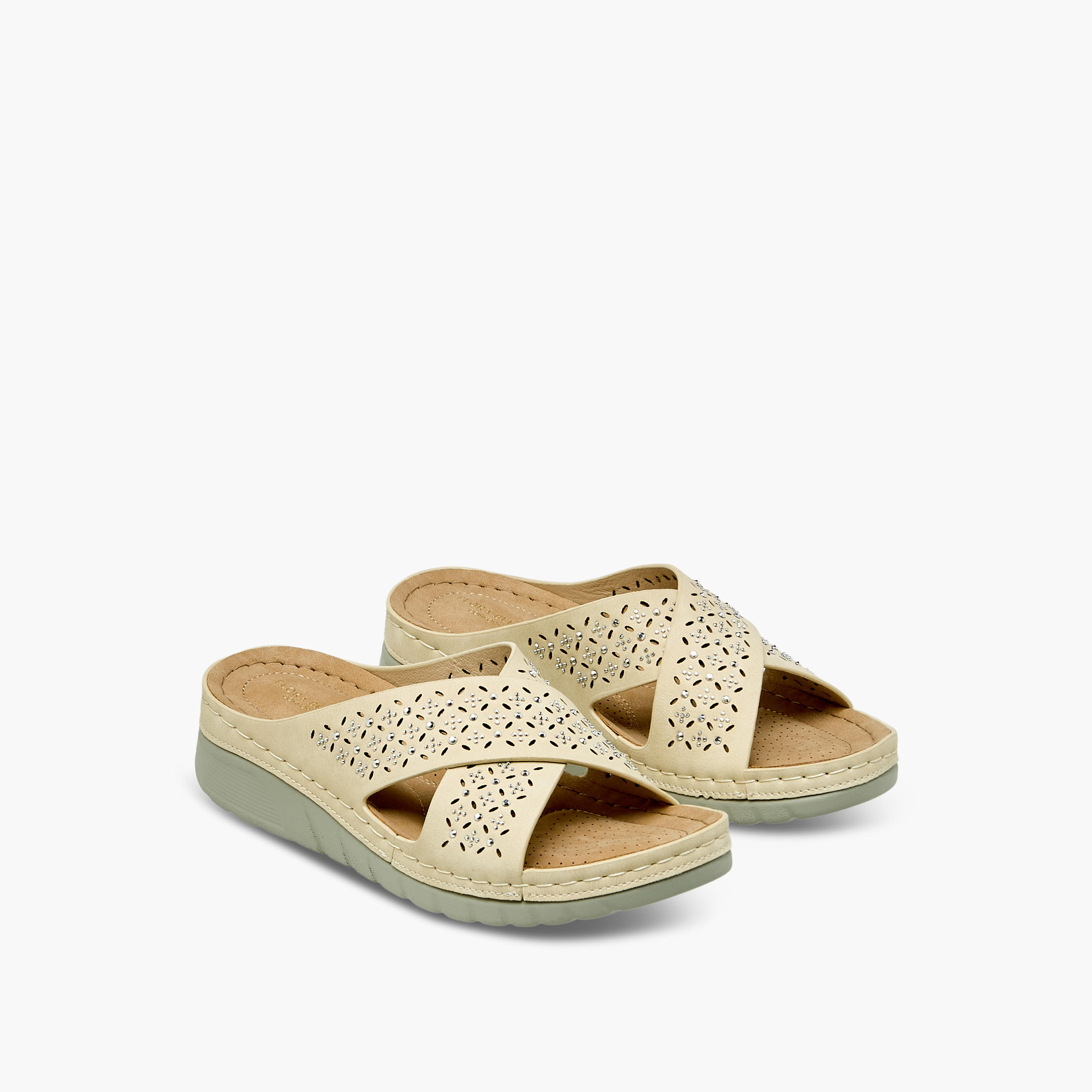 Flora Bella Women Embellished Cross Strap Sandals-women-shoes-flats-sandals-image-1