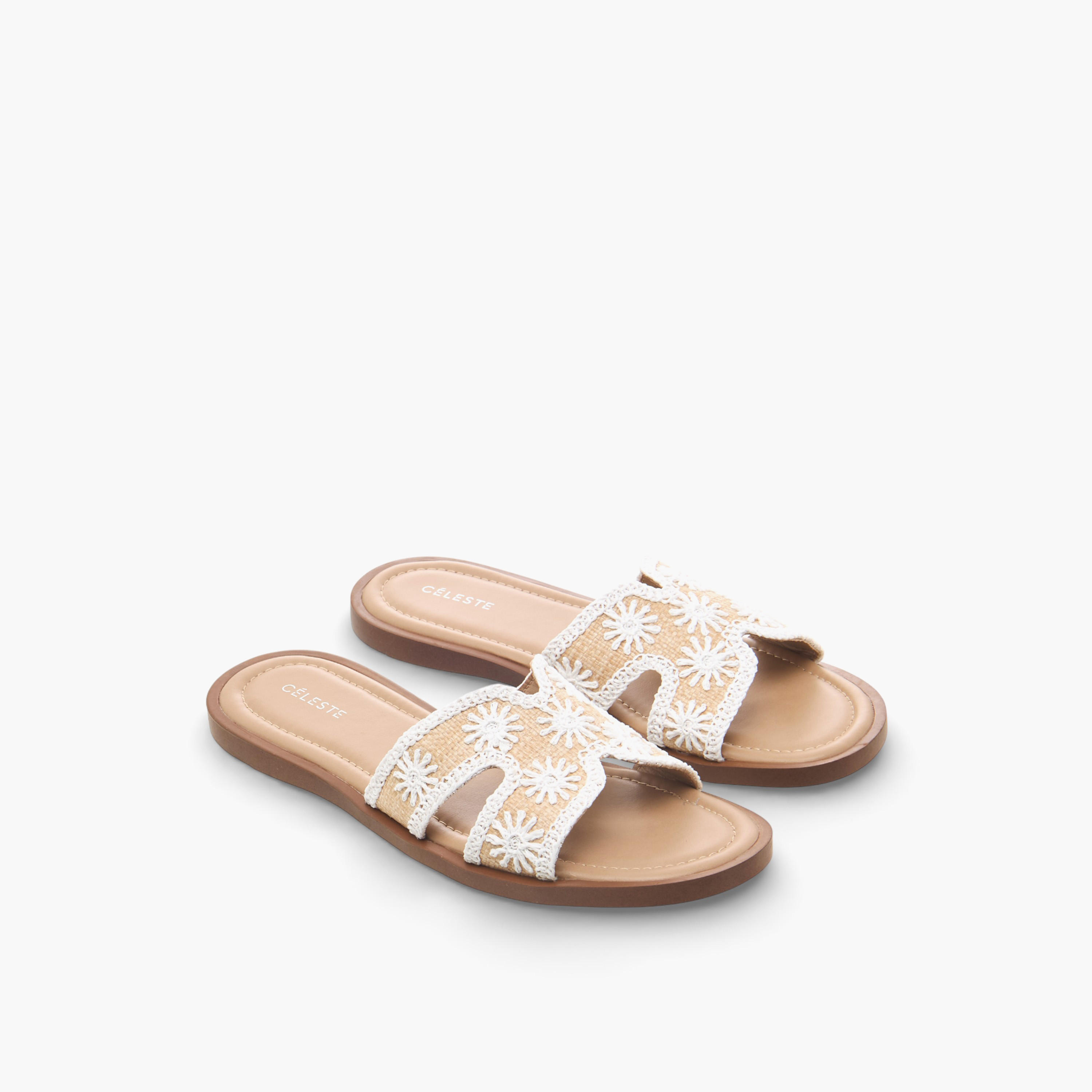 Celeste Women Floral Embroidered Flat Sandals-women-shoes-flats-sandals-image-1