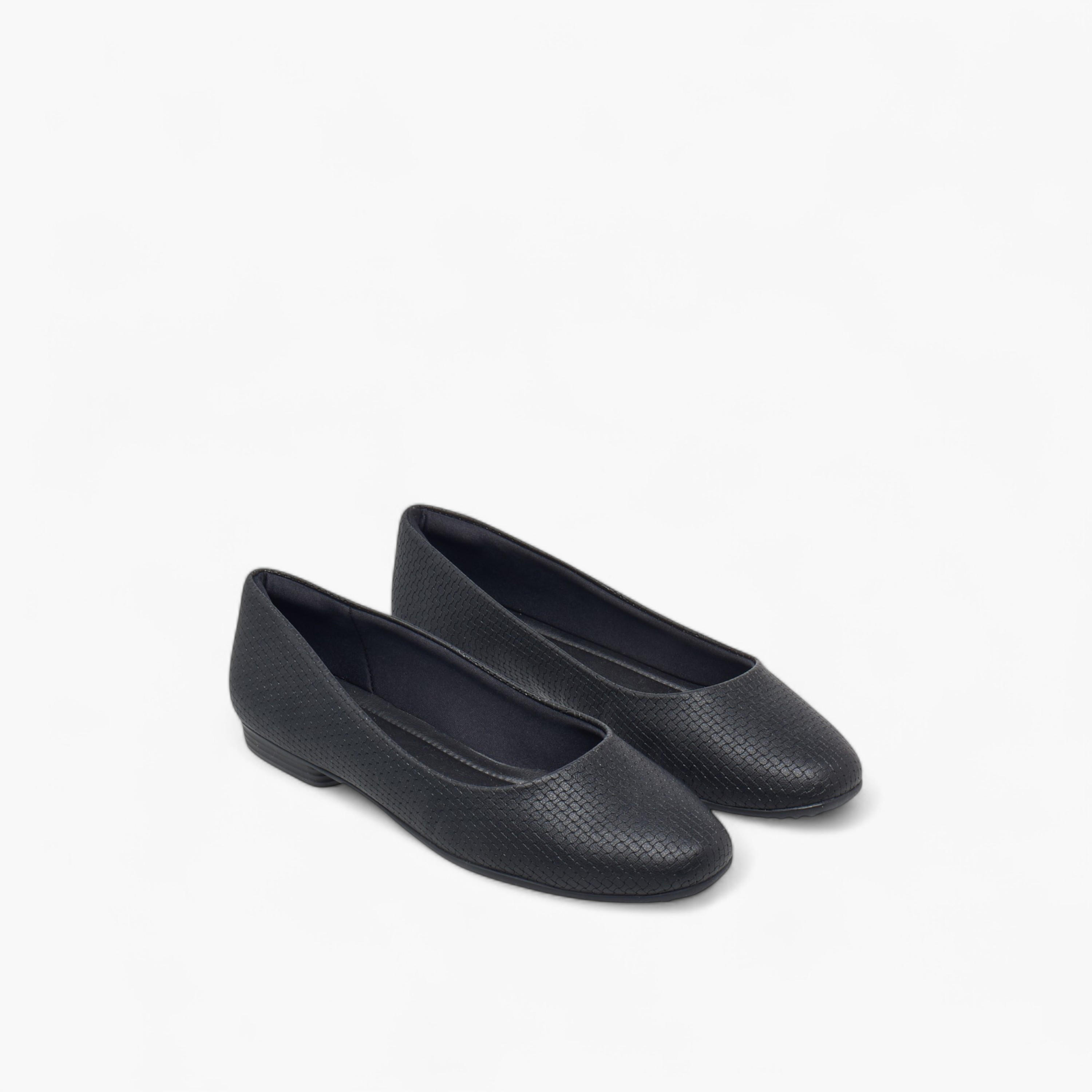 Piccadilly Textured Slip-On Ballerina Shoes-women-shoes-ballerinas-image-1