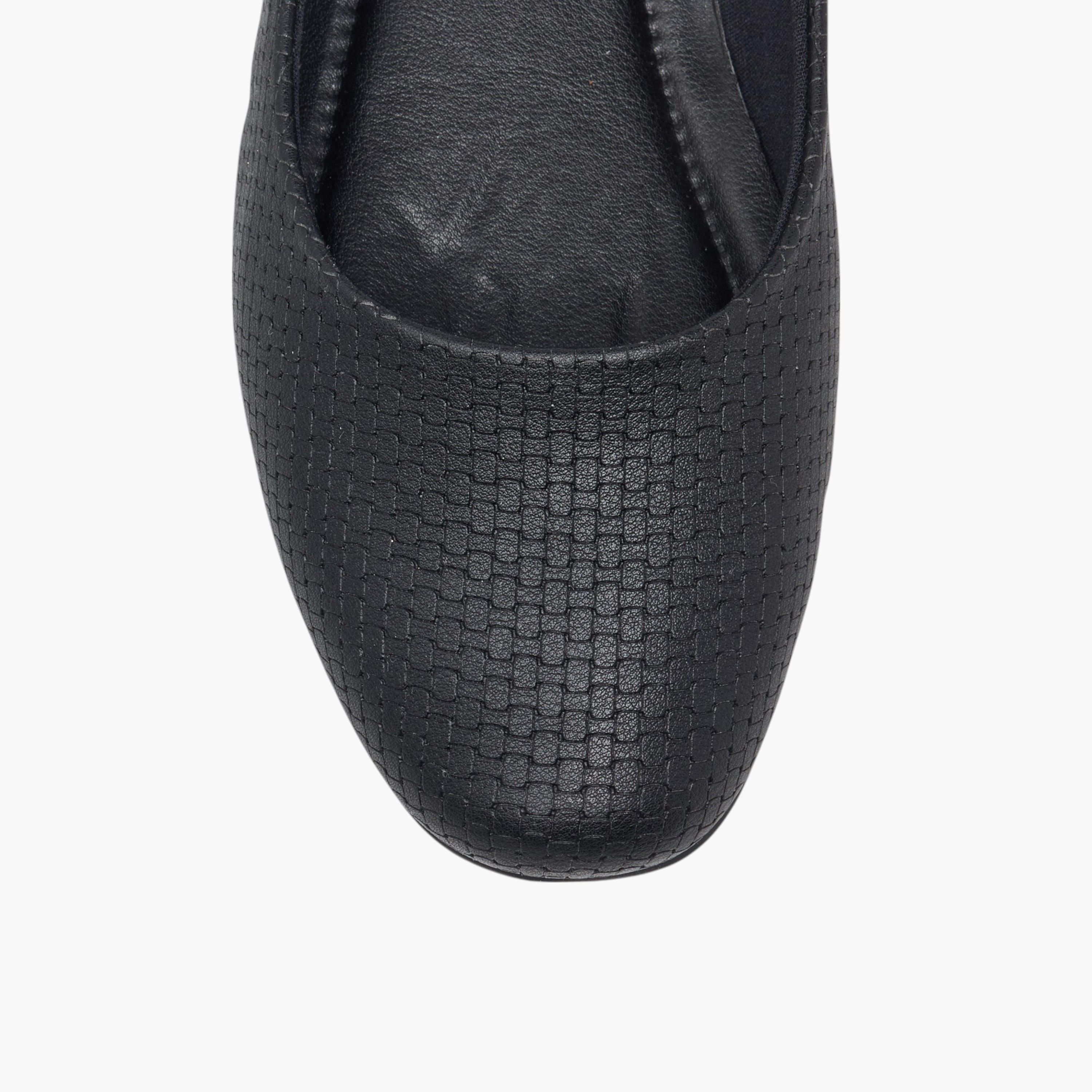 Piccadilly Textured Slip-On Ballerina Shoes-women-shoes-ballerinas-image-4