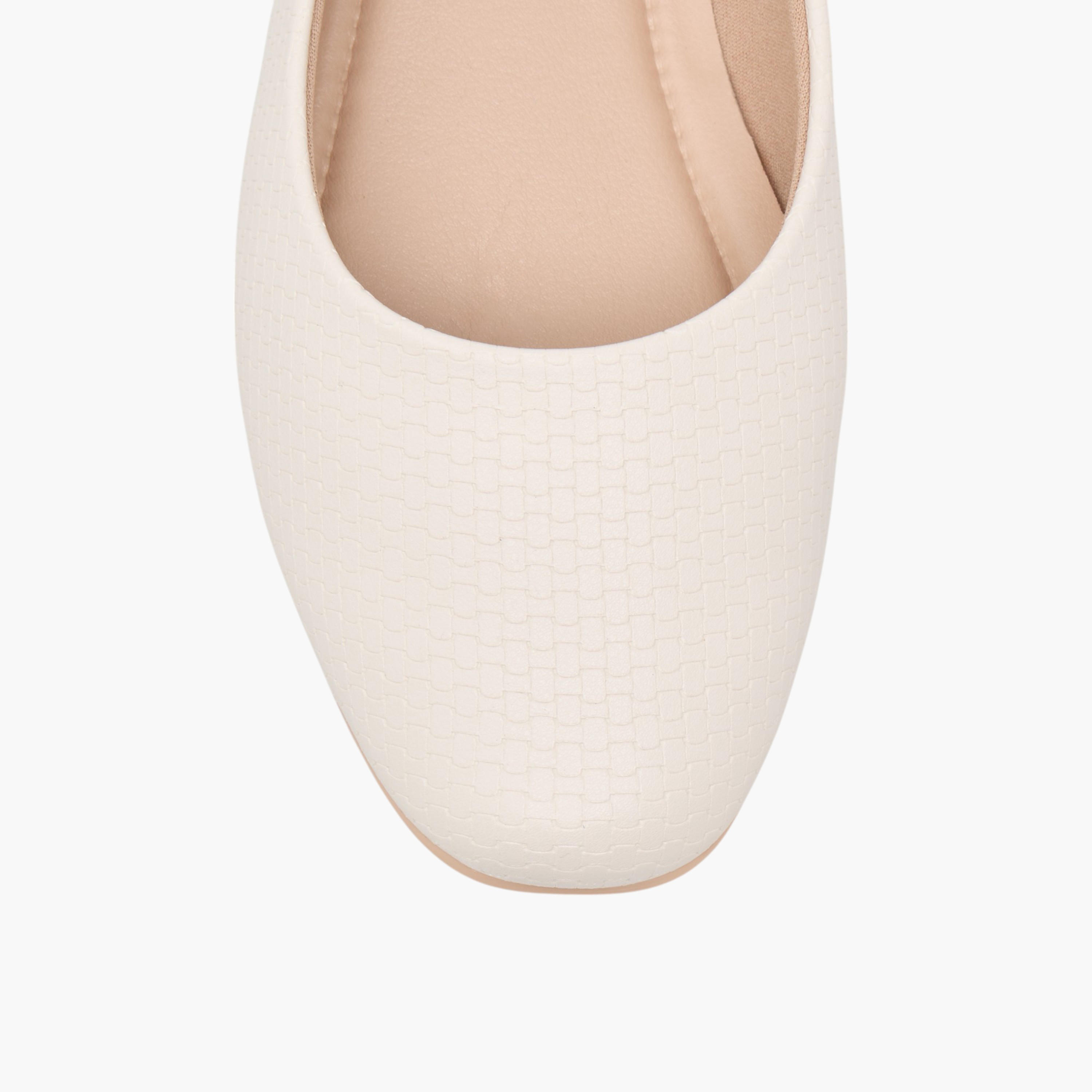 Piccadilly Textured Slip-On Ballerina Shoes-women-shoes-ballerinas-image-4