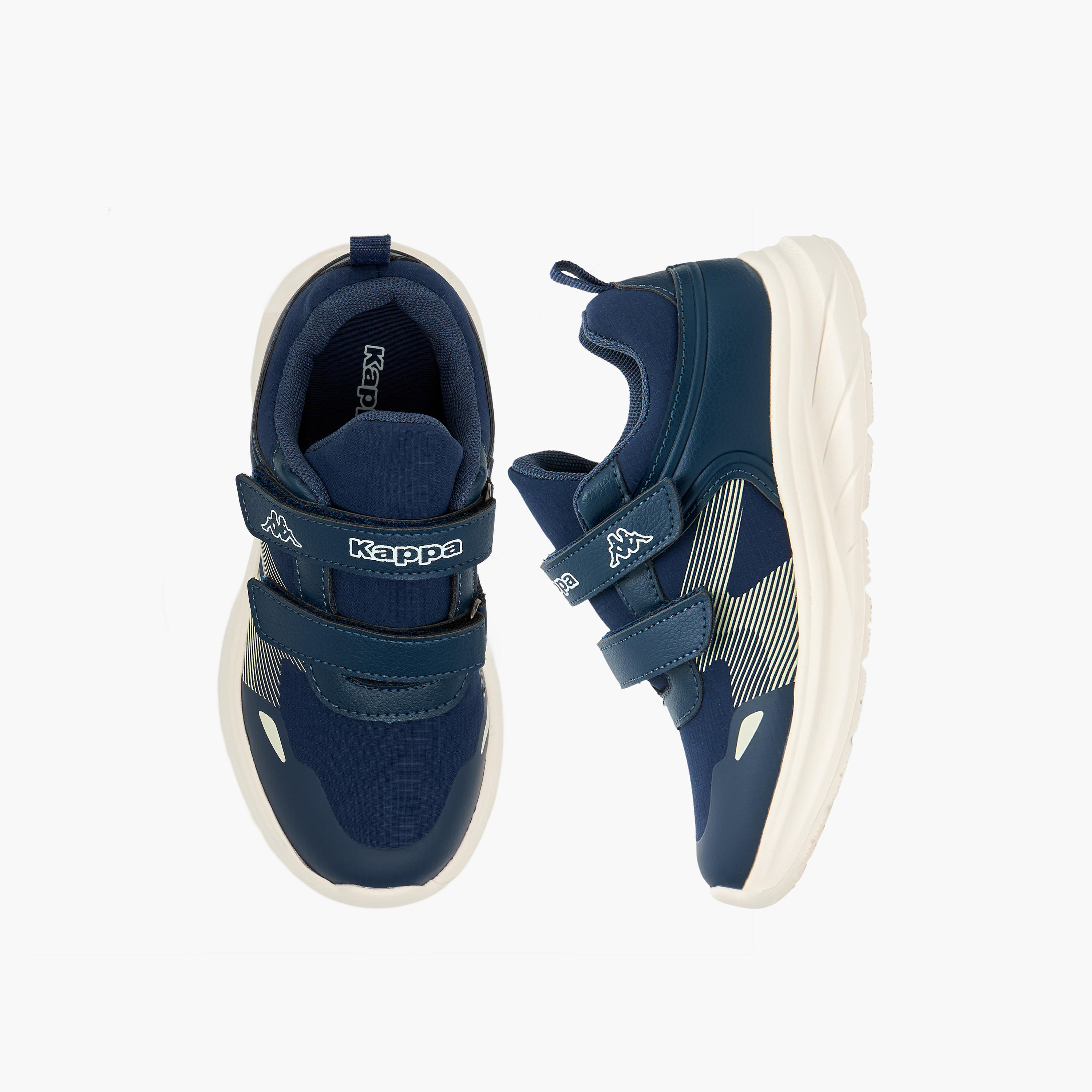 Kappa Boys Panelled Hook & Loop Sports Shoes-boys-shoes-sports-image-1