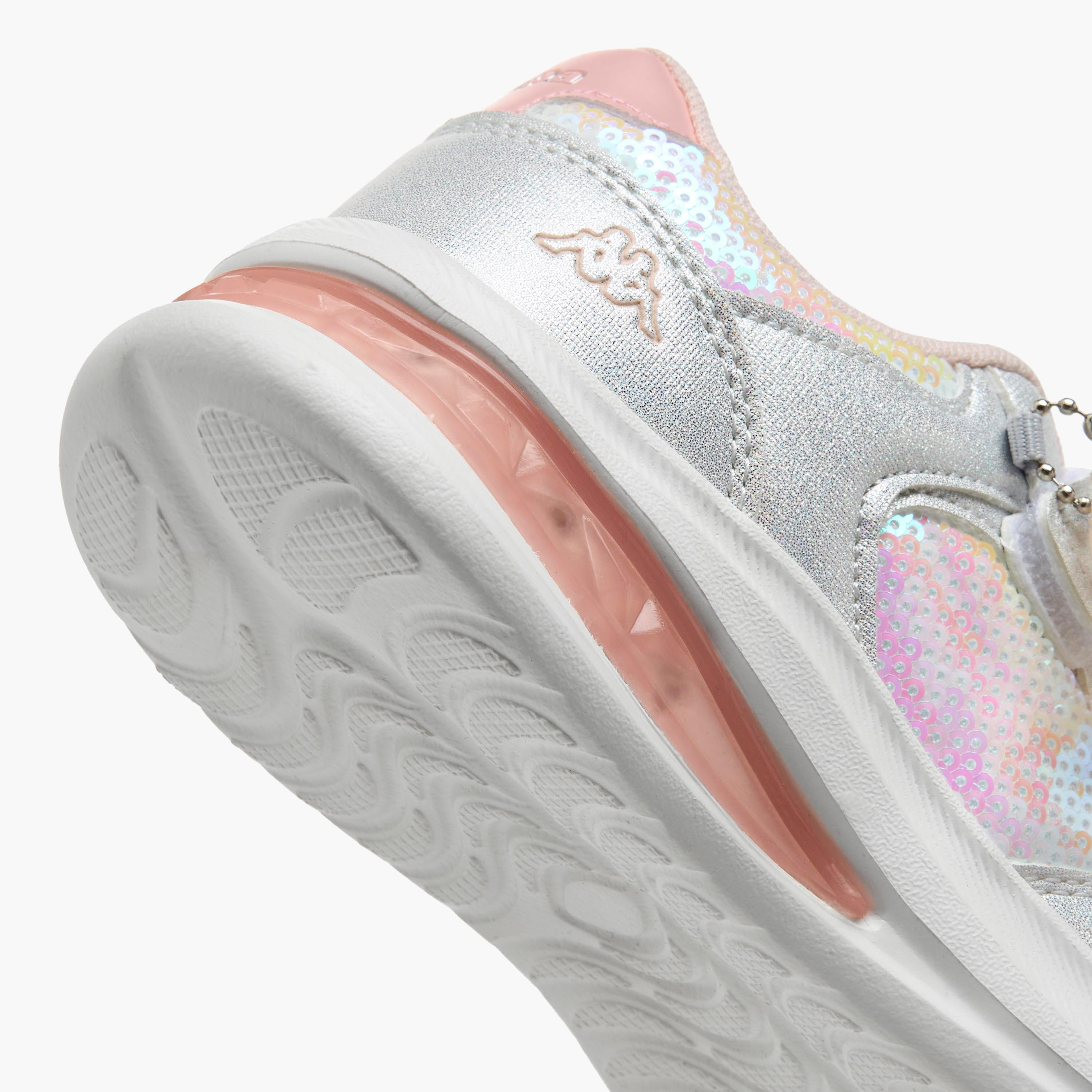 Kappa Light-Up Sports Shoes with Hook & Loop Closure-baby-girls-shoes-closedshoes-image-5