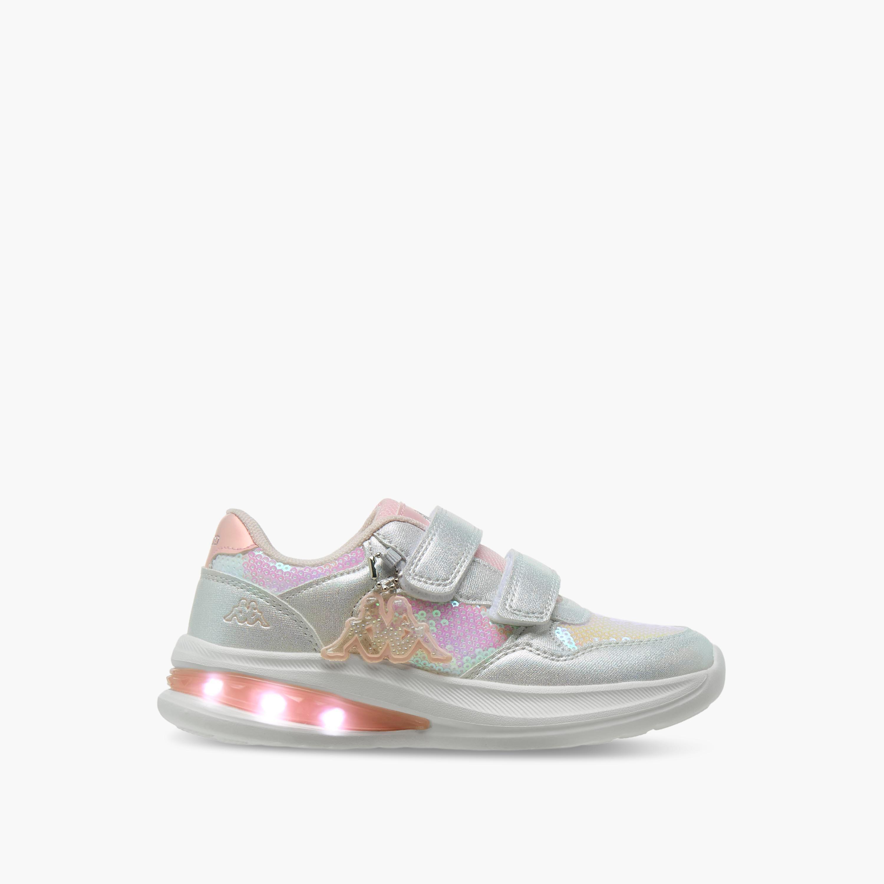 Kappa Light-Up Sports Shoes with Hook & Loop Closure-baby-girls-shoes-closedshoes-image-6