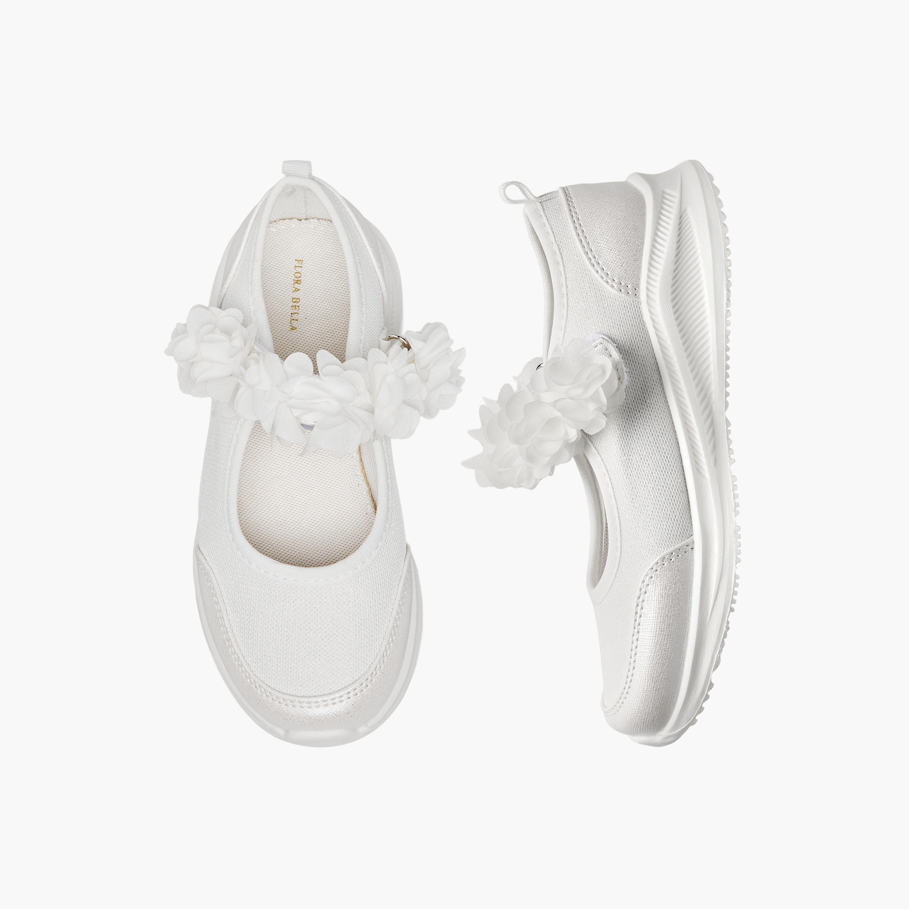 Flora Bella Girls Floral Accent Hook & Loop Sneakers-girls-shoes-sneakers-image-1