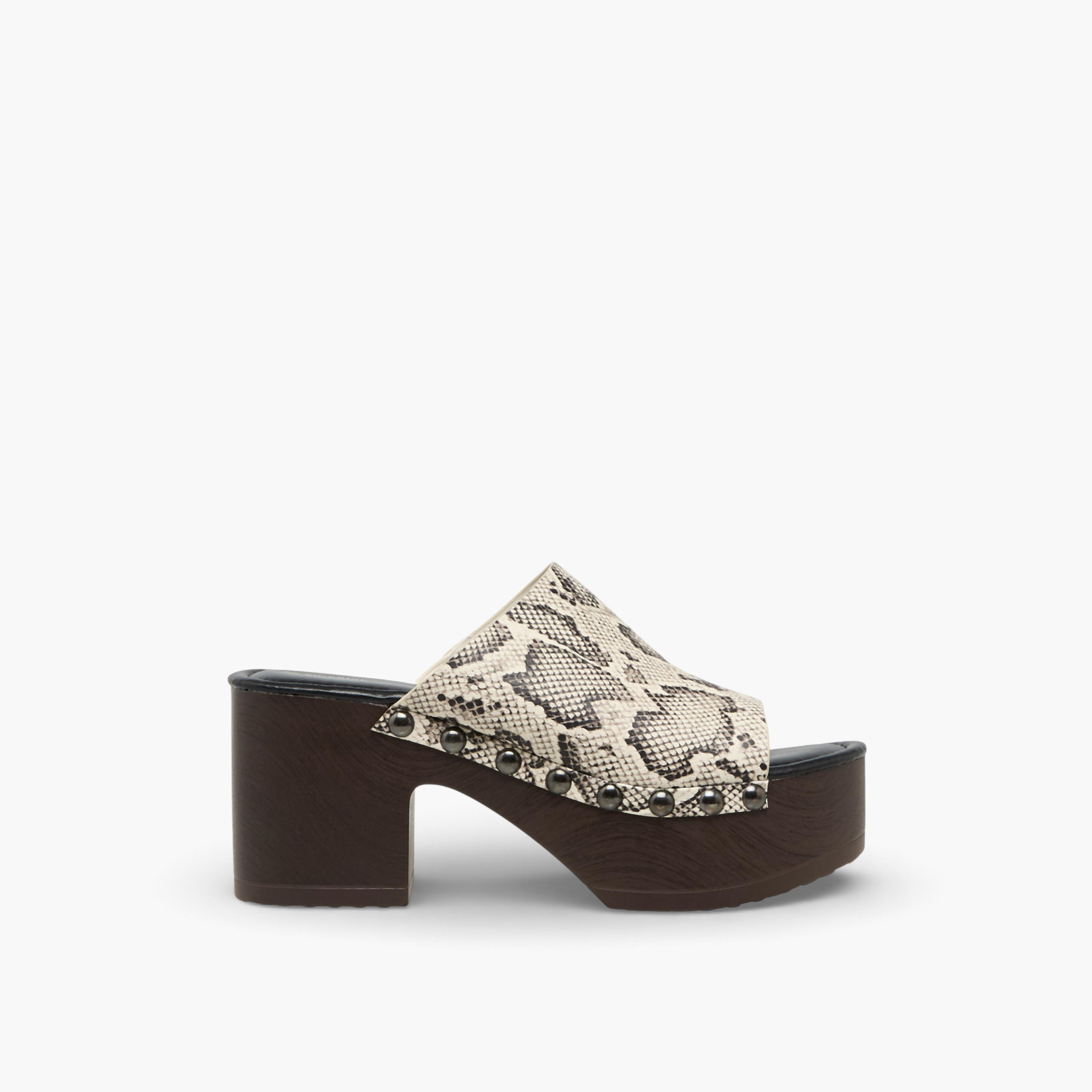 Surestep Women Lightweight Stud Embellished Platform Heel Sandals with Rivet Detailing-women-shoes-sandals-heeled-image-3