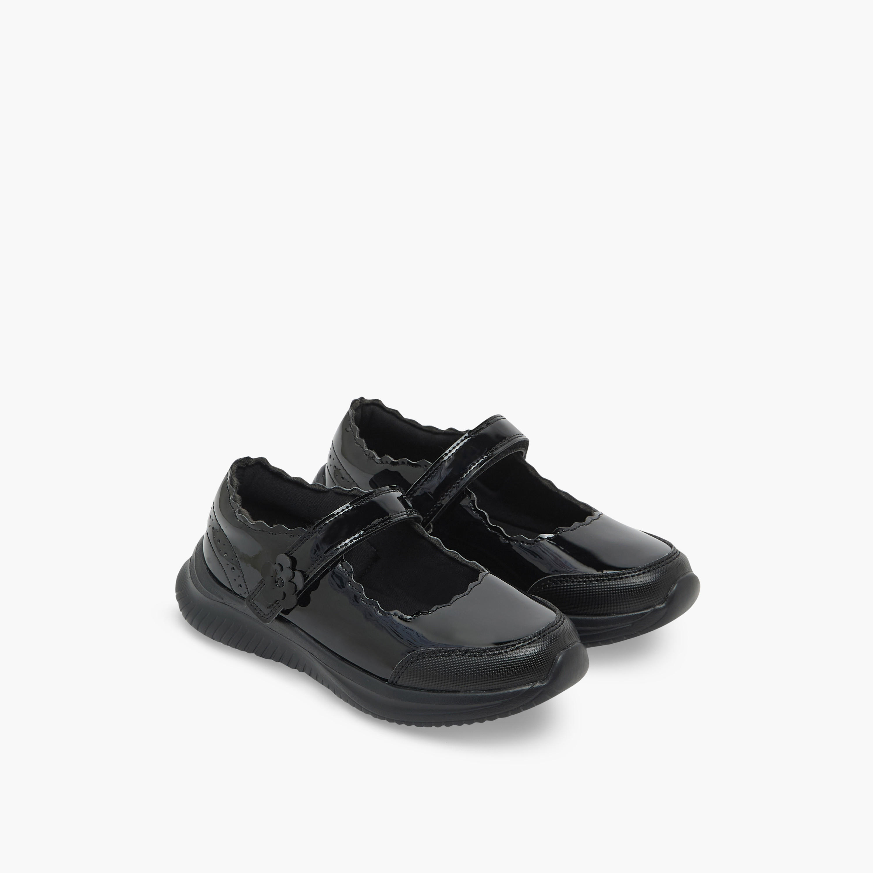 حذاء مدرسة ماري جين بشريط لاصق للبنات من داش-girls-shoes-maryjanes-image-1