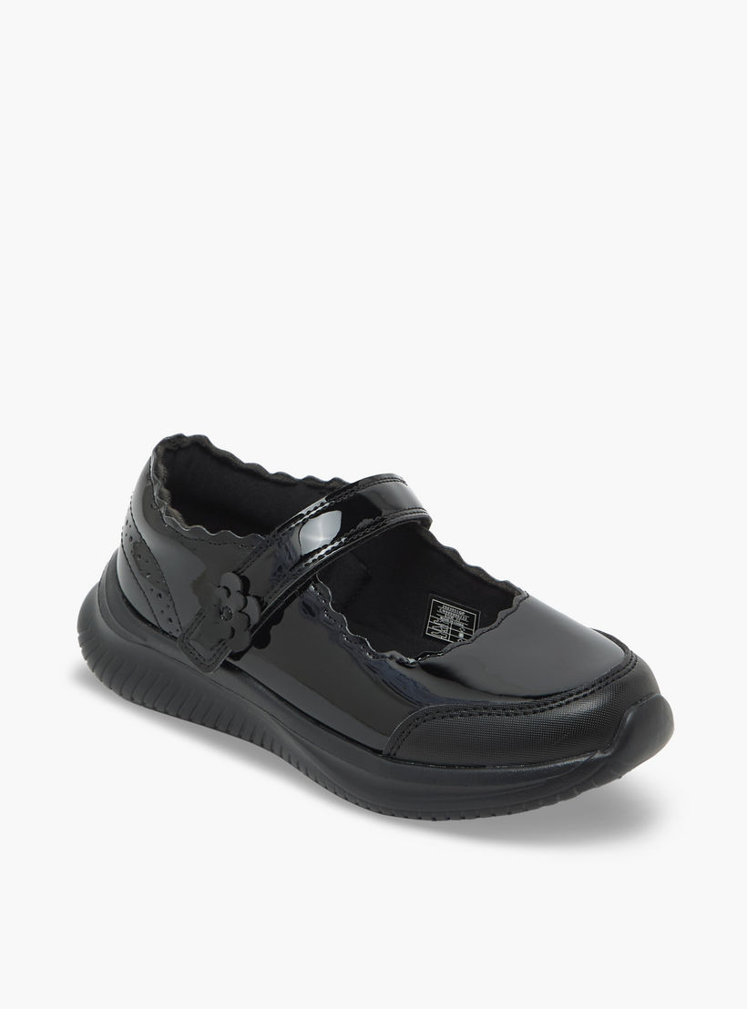 Dash Girls Hook & Loop Mary Jane School Shoes-girls-shoes-maryjanes-image-2