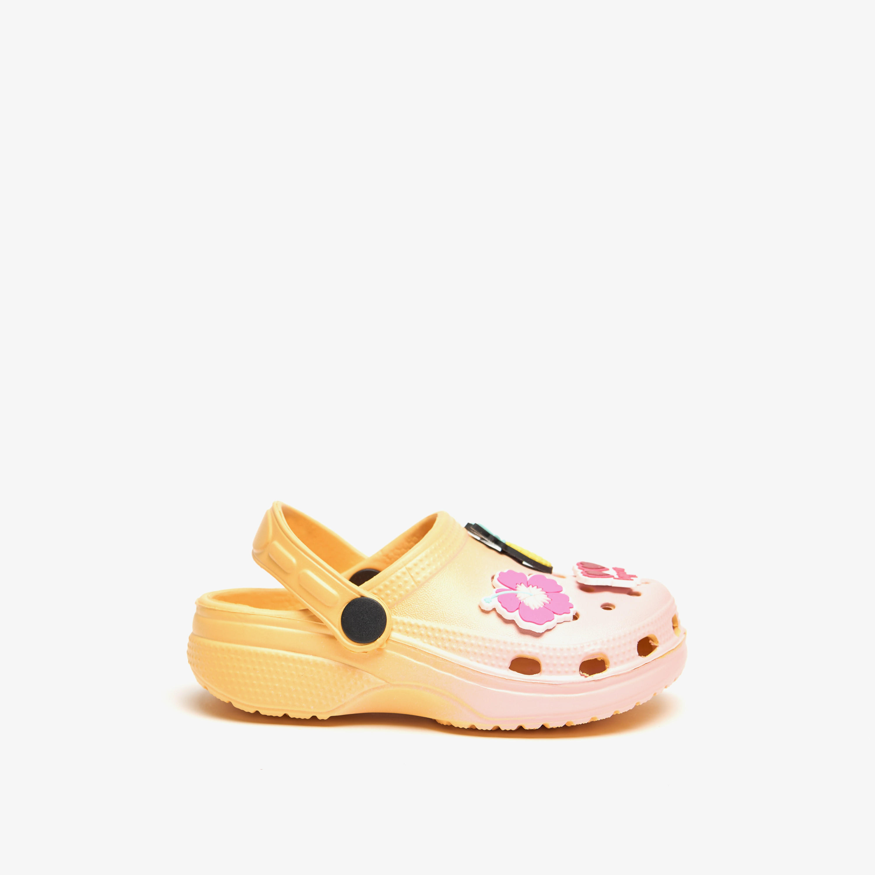 Aqua Applique Detail Slip-On Clogs-girls-shoes-flipflopsandslides-image-3