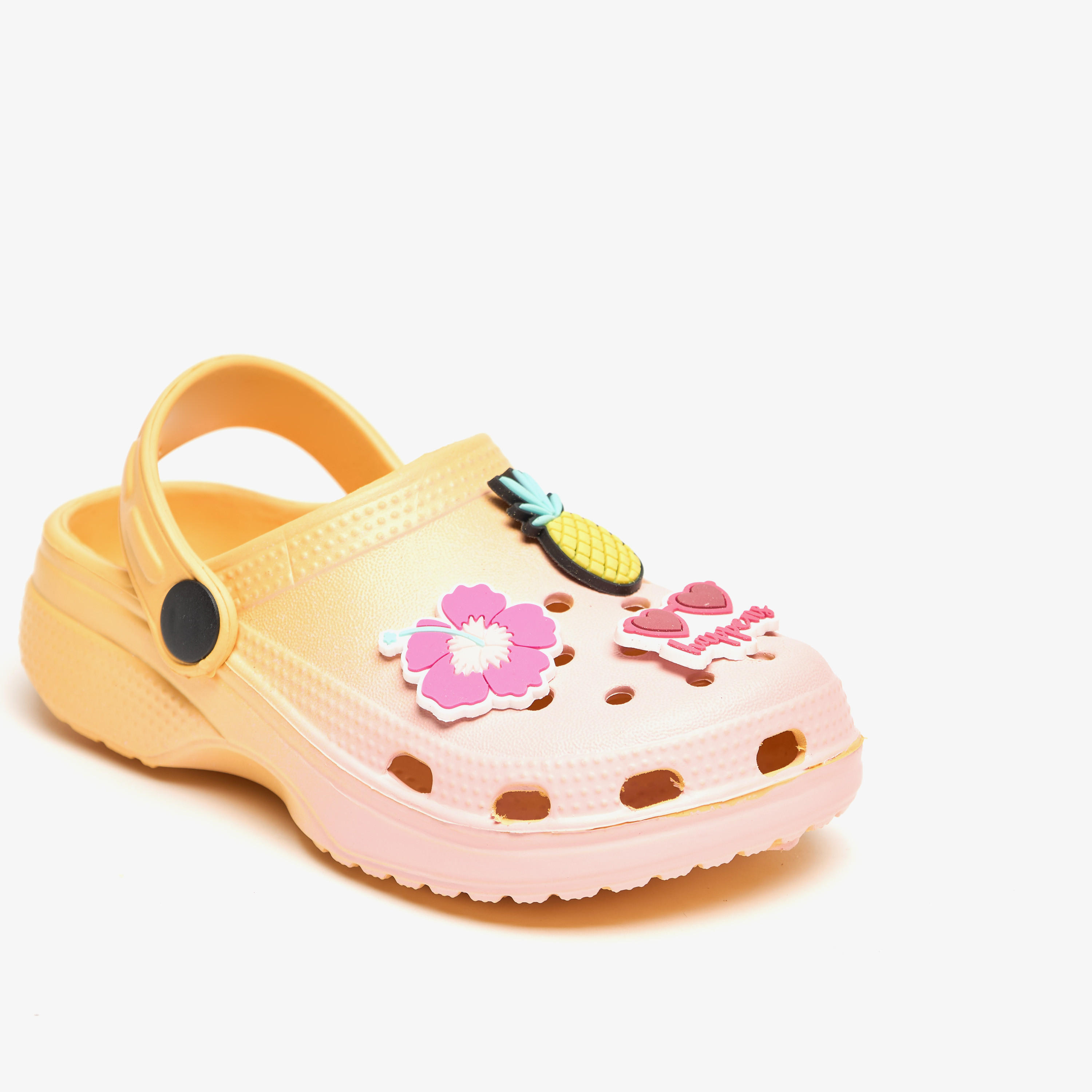 Aqua Applique Detail Slip-On Clogs-girls-shoes-flipflopsandslides-image-5