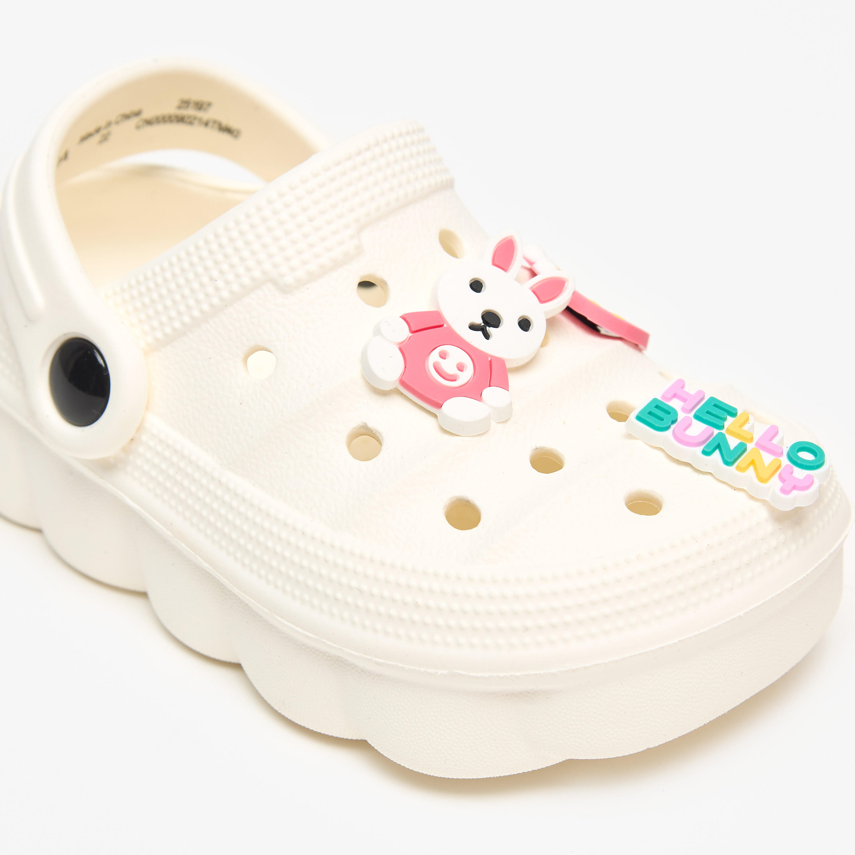 صندل كلوج بزينة أرنب وحزام خلفي من أكوا-girls-shoes-flipflopsandslides-image-1