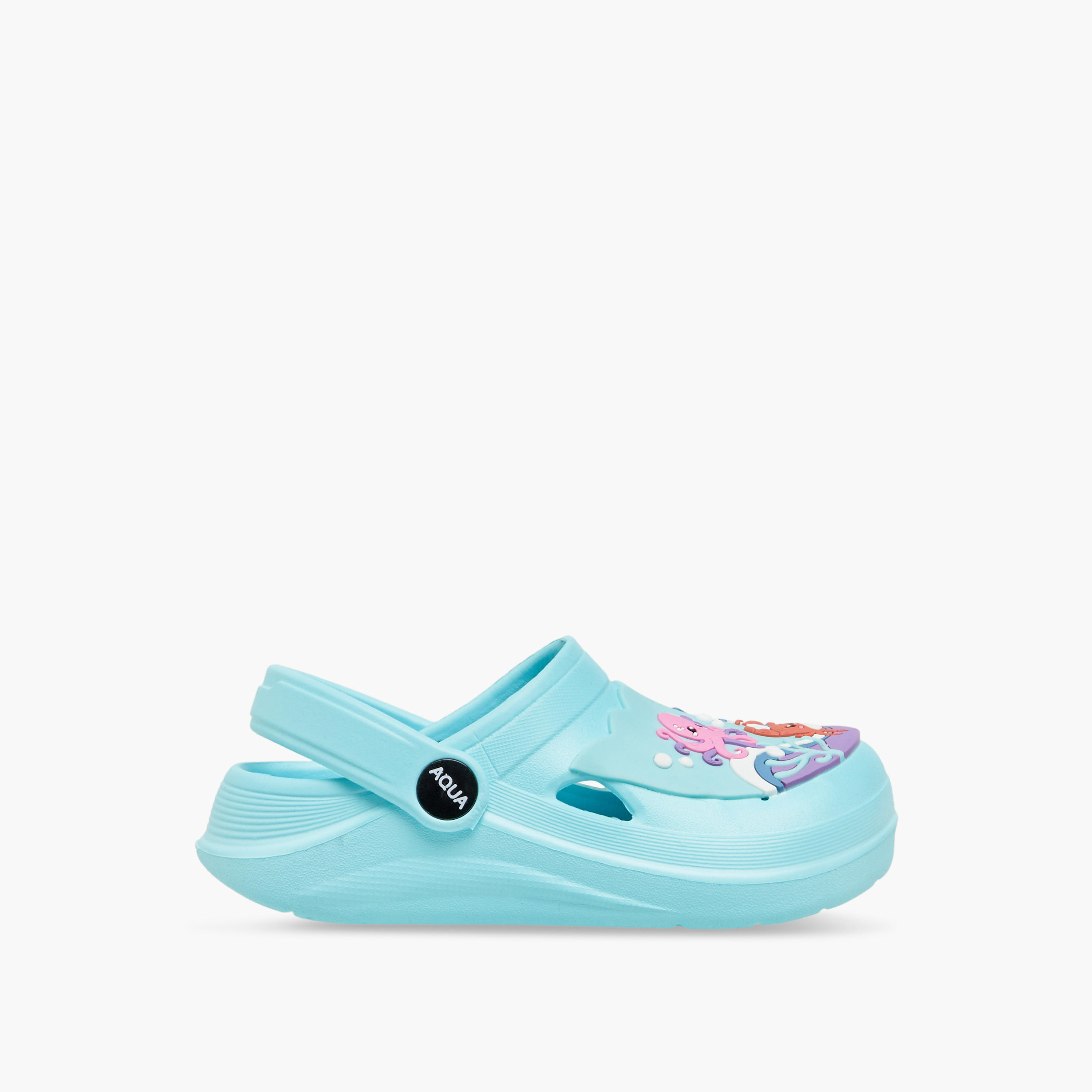 Aqua Animal Applique Clogs with Backstrap-girls-shoes-sandals-image-3