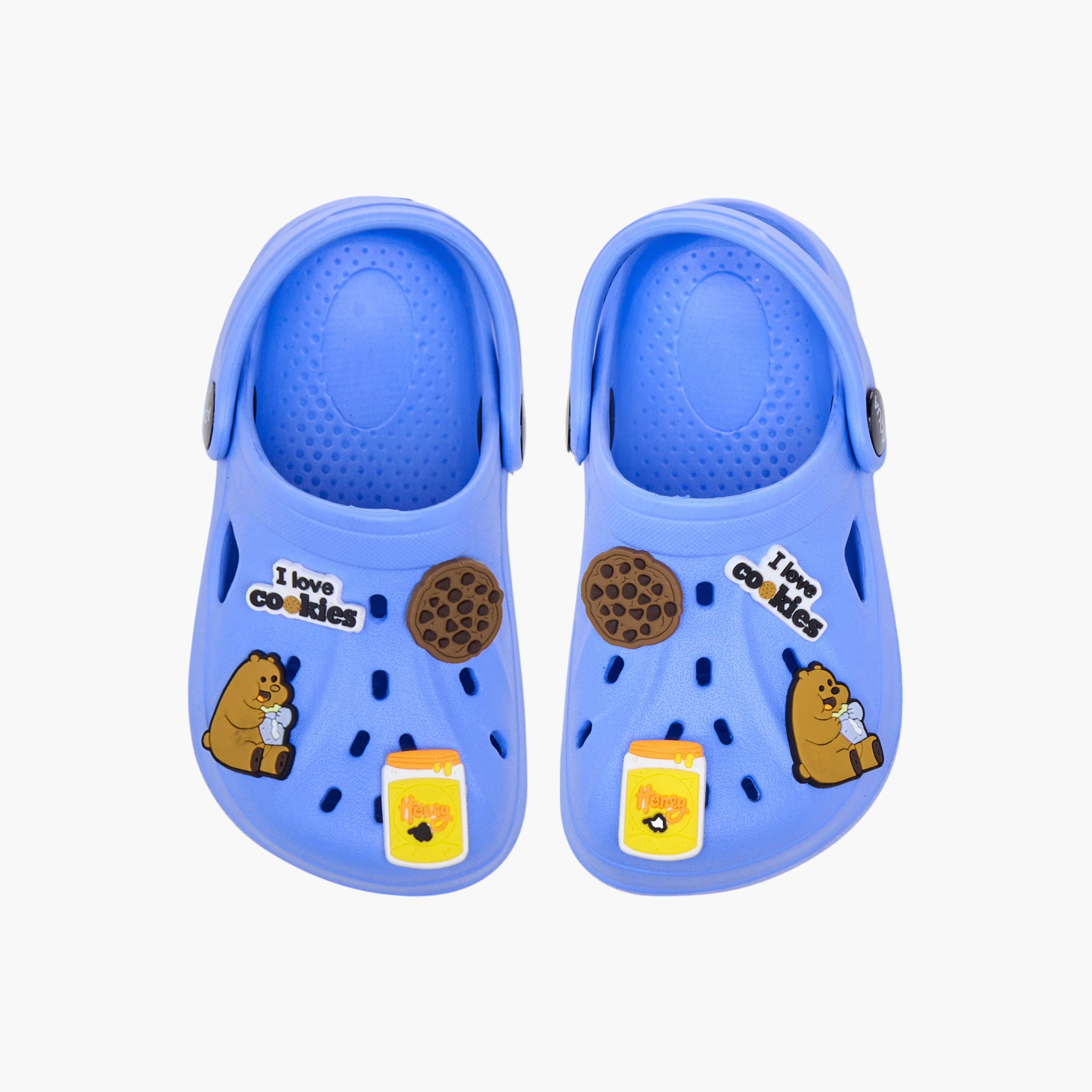 Aqua Accent Detail Clogs with Backstrap-boys-shoes-sandals-image-1