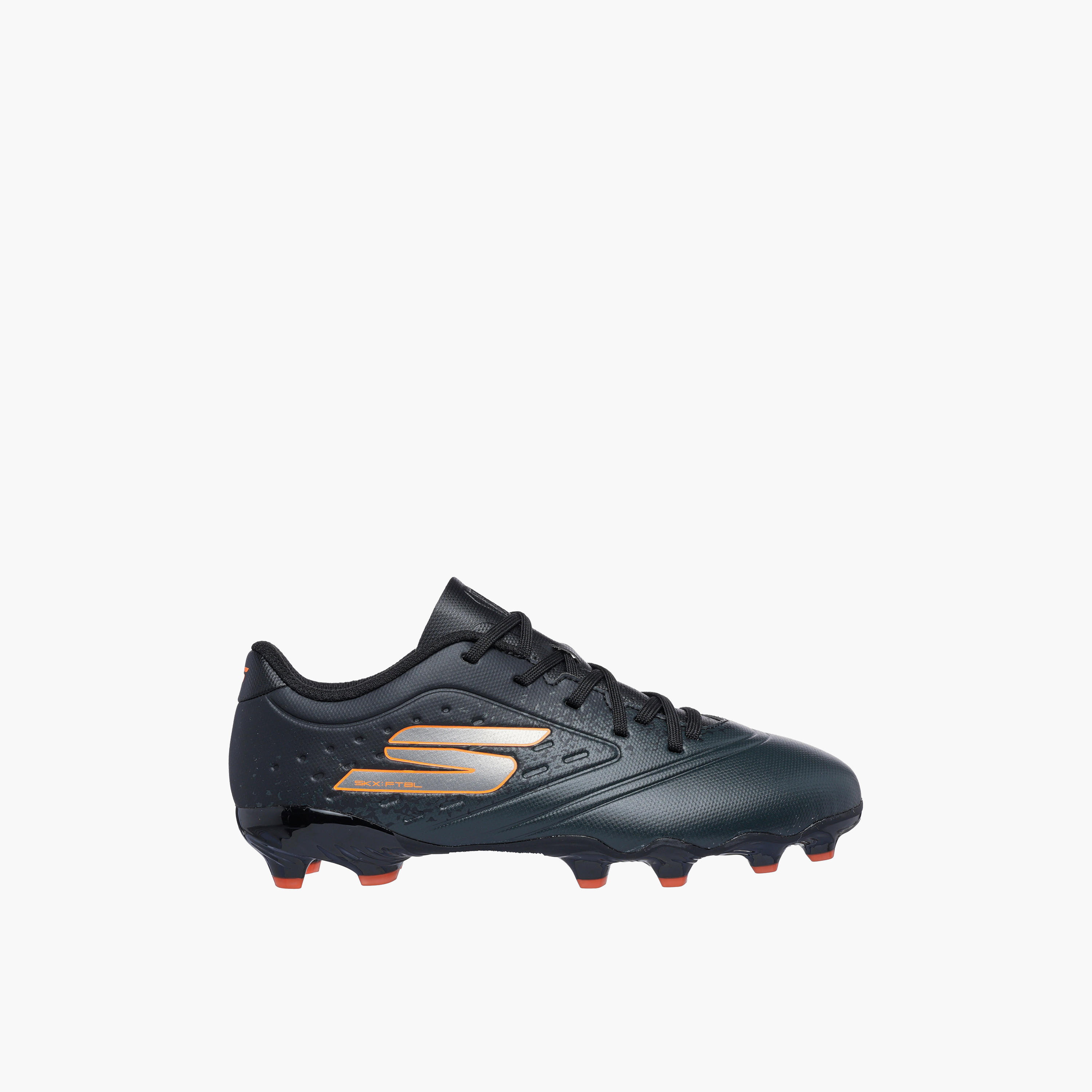 Skechers Boys JR YOUTH FG Lace-Up Football Shoes - 252060L-BKOR-CP-girls-shoes-sports-image-3