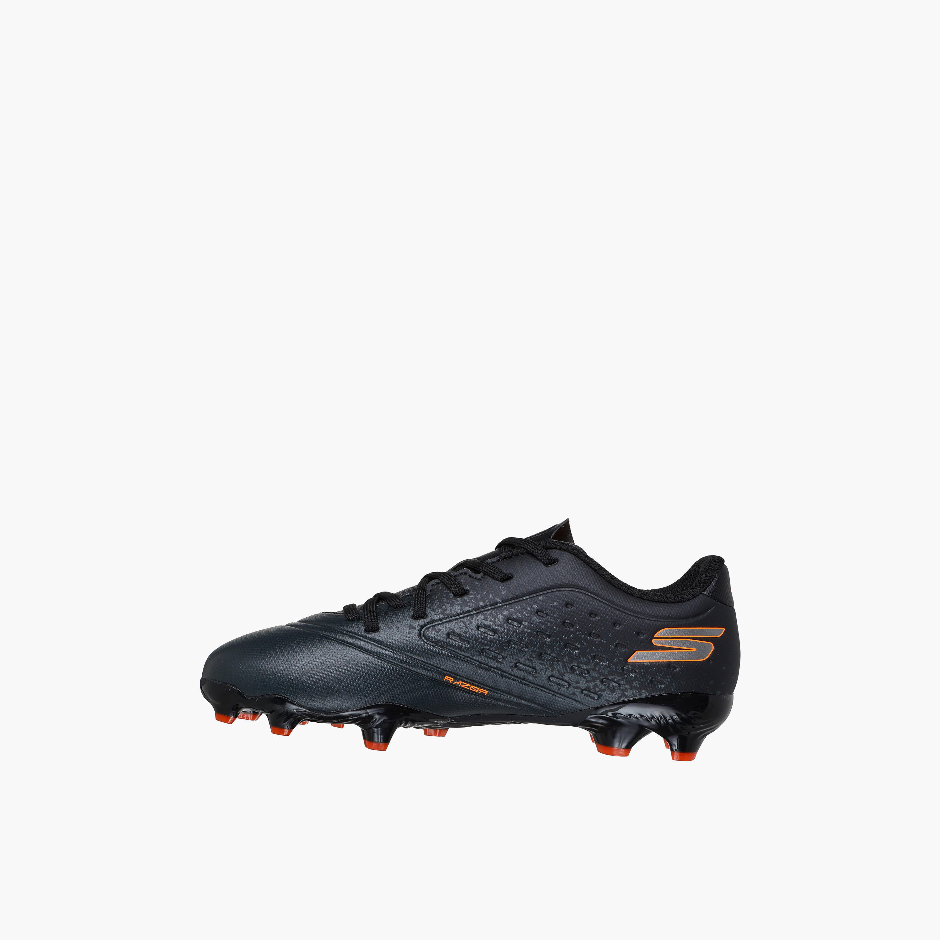 Skechers Boys JR YOUTH FG Lace-Up Football Shoes - 252060L-BKOR-CP-girls-shoes-sports-image-4