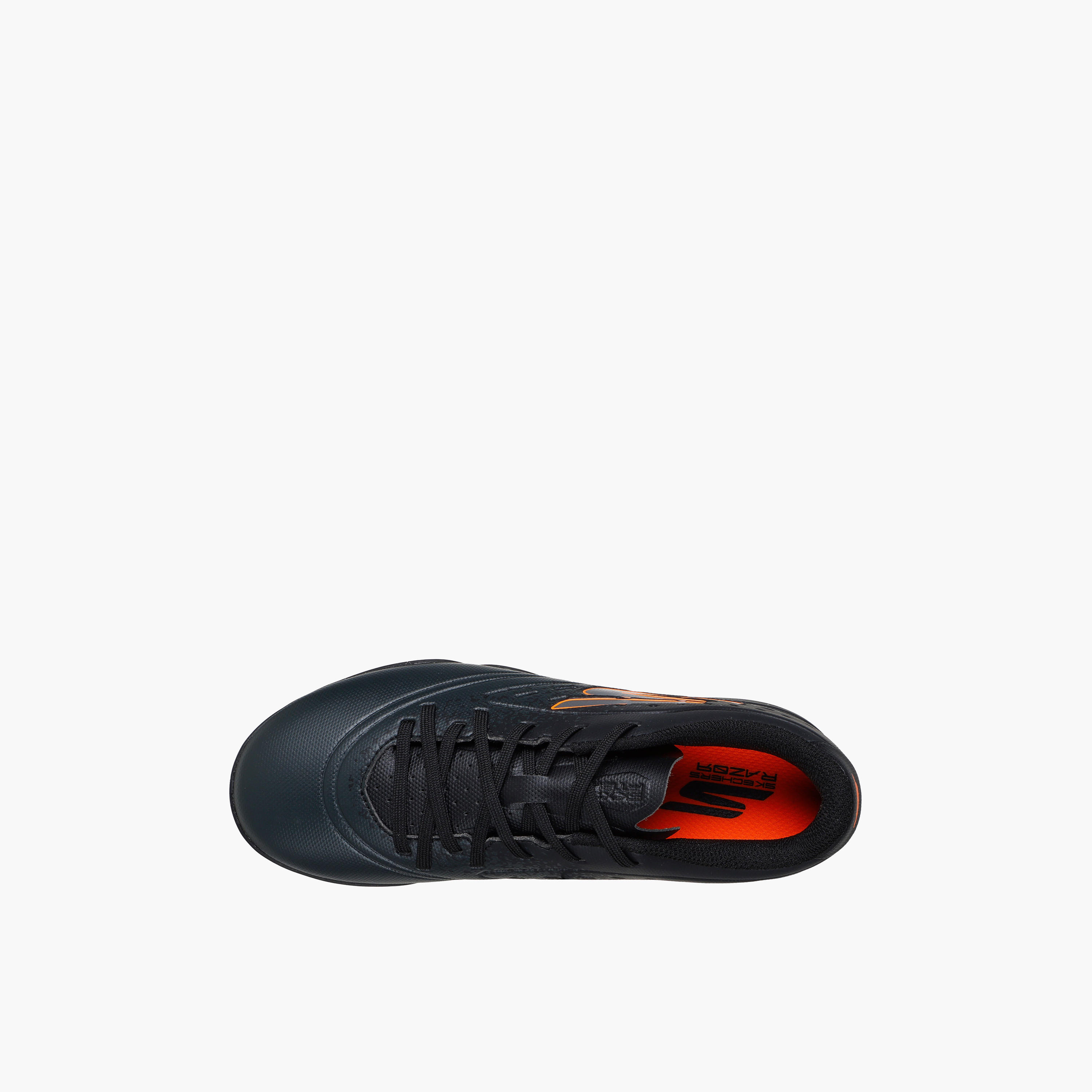 Skechers Boys JR YOUTH TF Lace-Up Football Turf Shoes - 252061L-BKOR-CP-girls-shoes-sports-image-2