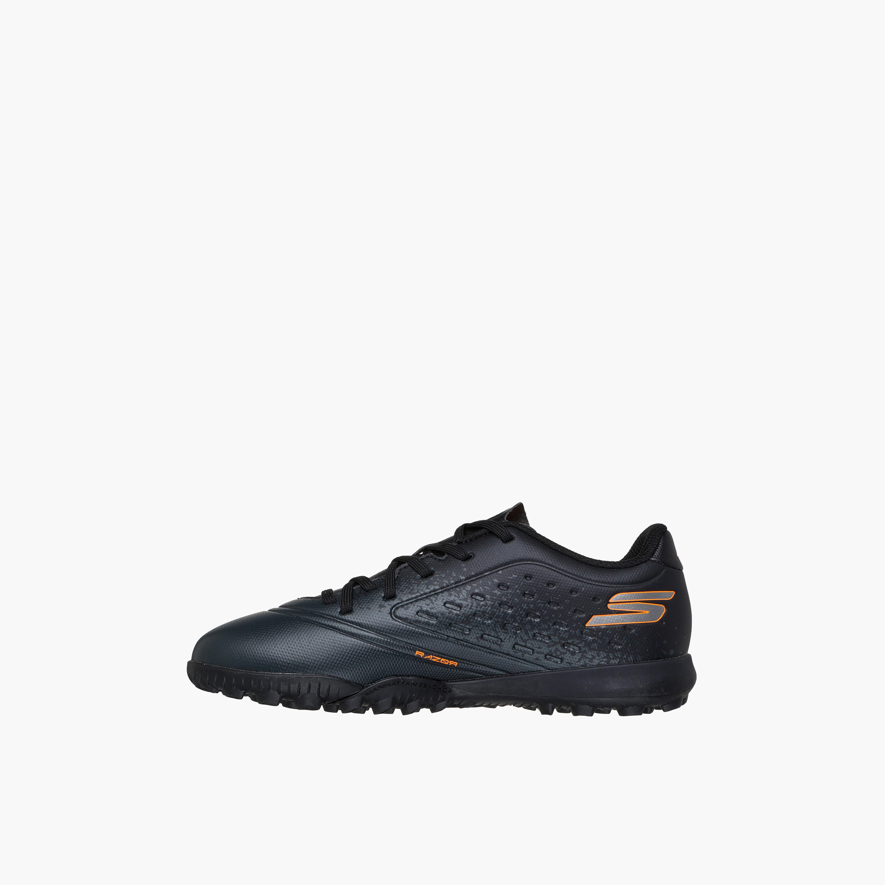 Skechers Boys JR YOUTH TF Lace-Up Football Turf Shoes - 252061L-BKOR-CP-girls-shoes-sports-image-4