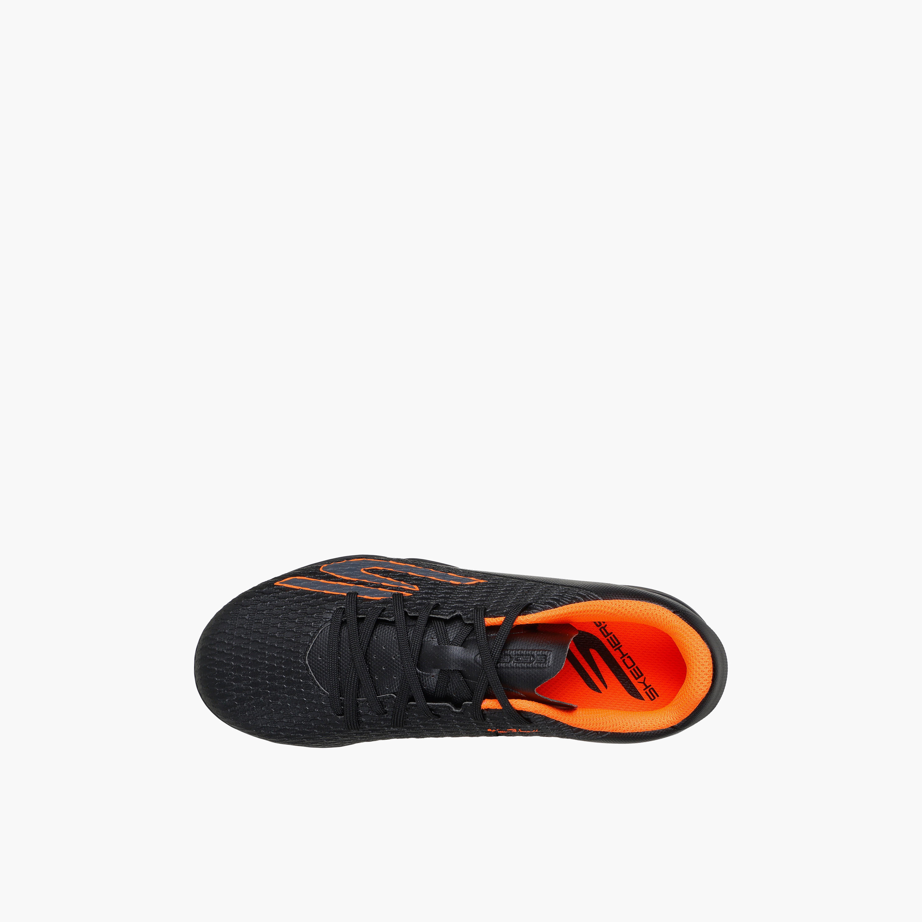 Skechers Boys JR YOUTH TF Lace-Up Football Turf Shoes - 252164L-BKOR-CP-sports-gear-football-shoes-turf-image-2