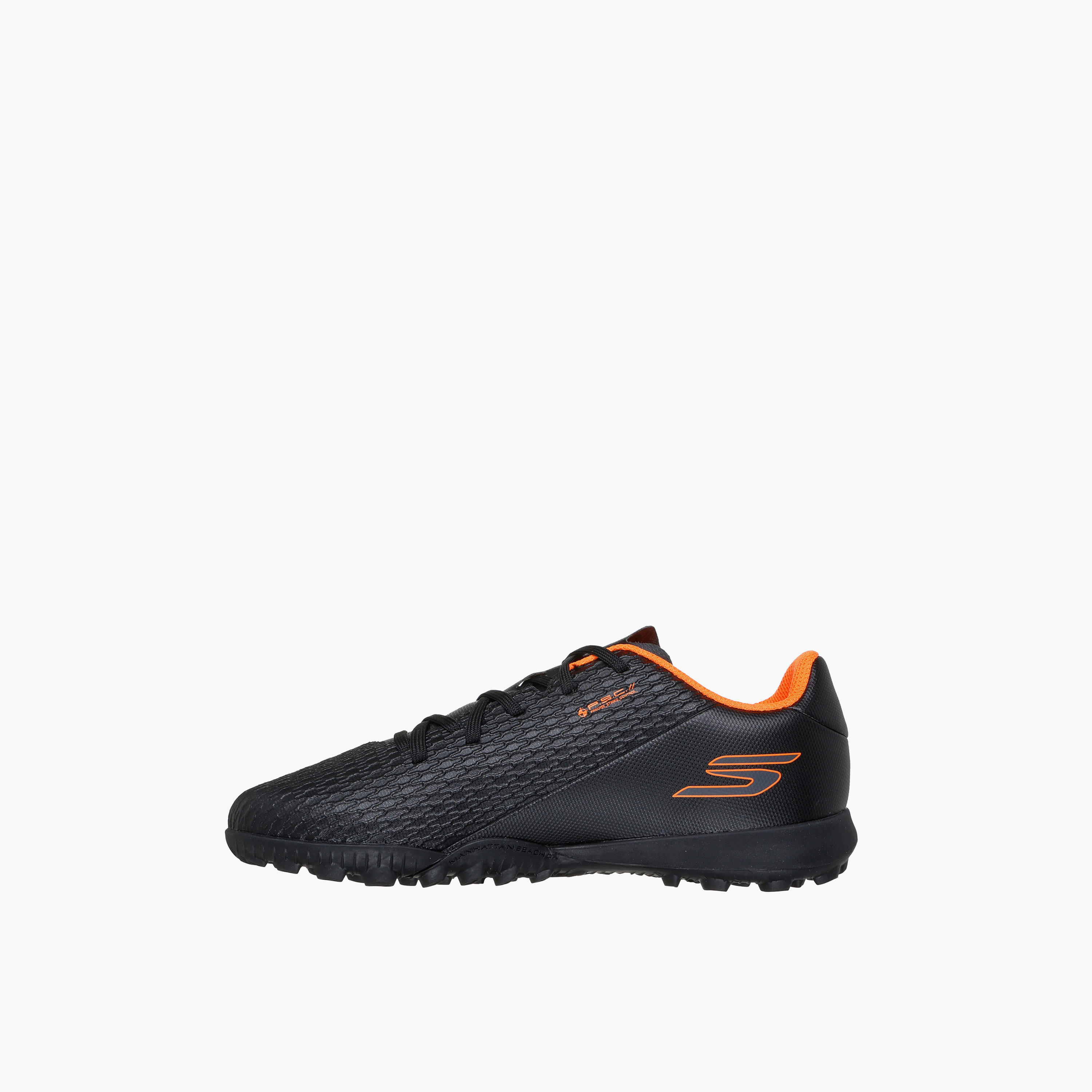 Skechers Boys JR YOUTH TF Lace-Up Football Turf Shoes - 252164L-BKOR-CP-sports-gear-football-shoes-turf-image-4