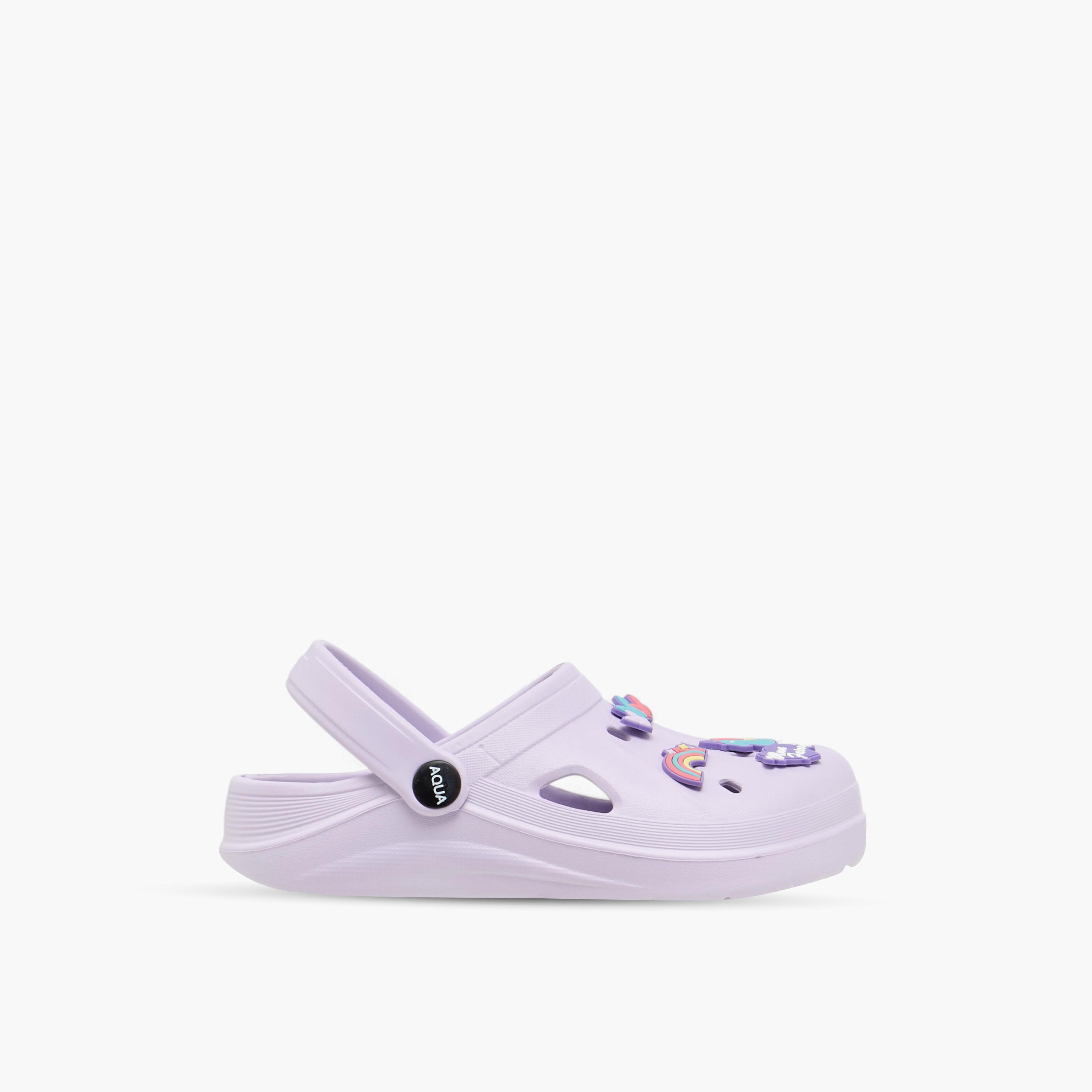 Aqua Jibbitz Charm Accent Clogs with Backstrap-girls-shoes-sandals-image-3