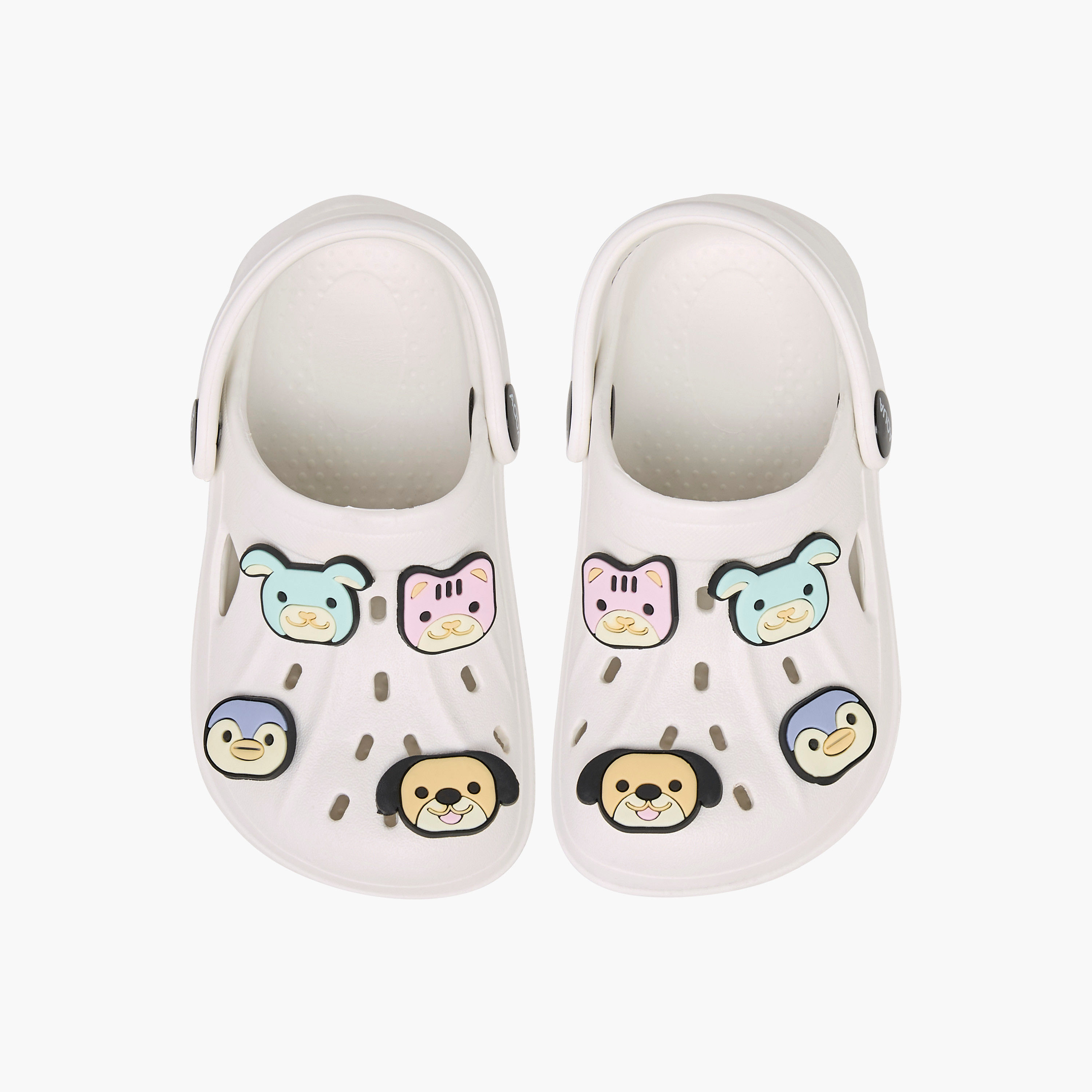 صندل كلوج بحزام خلفي وزخارف حيوانات من أكوا-girls-shoes-sandals-image-1