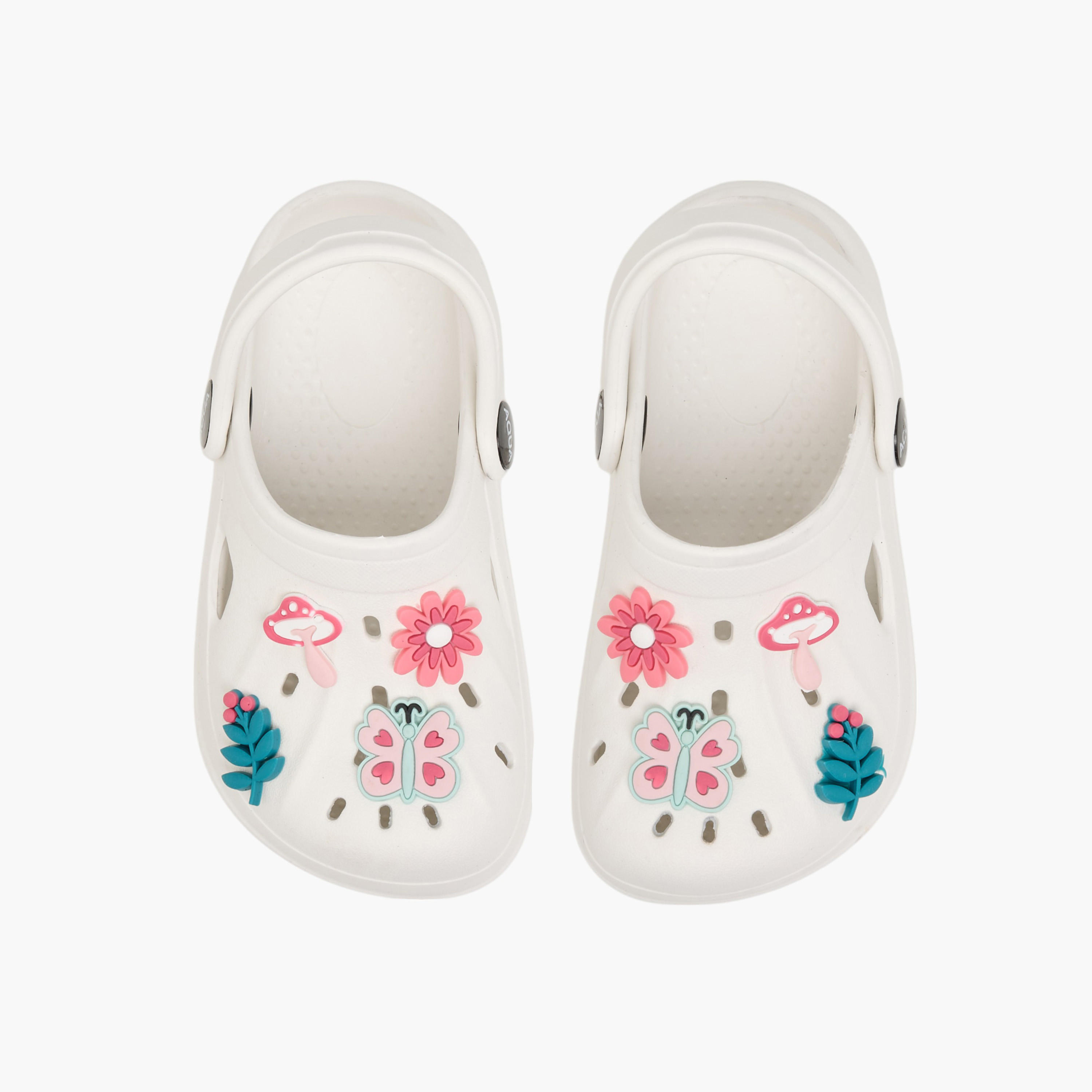Aqua Jibbitz Charm Accent Clogs with Backstrap-girls-shoes-sandals-image-1