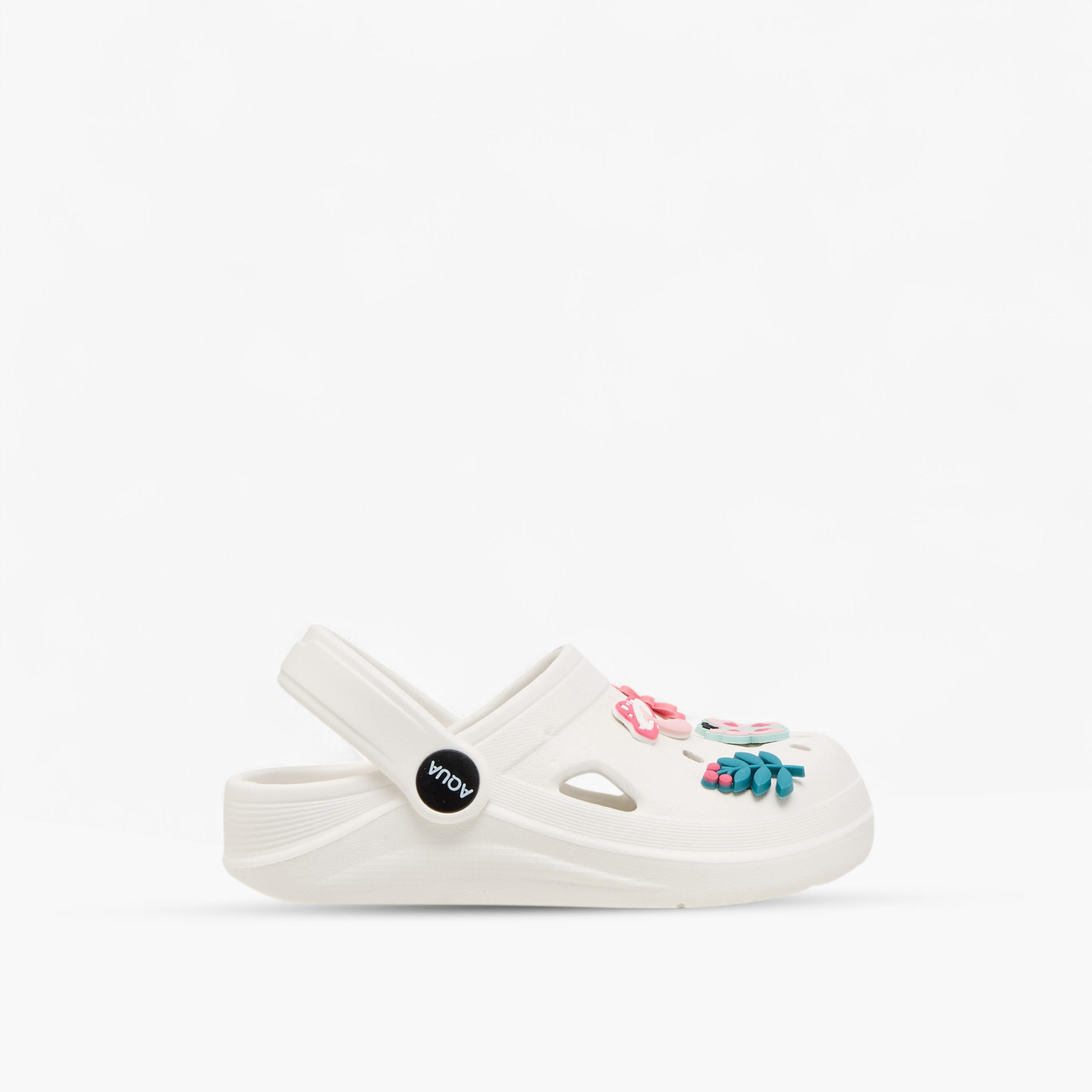 Aqua Jibbitz Charm Accent Clogs with Backstrap-girls-shoes-sandals-image-3