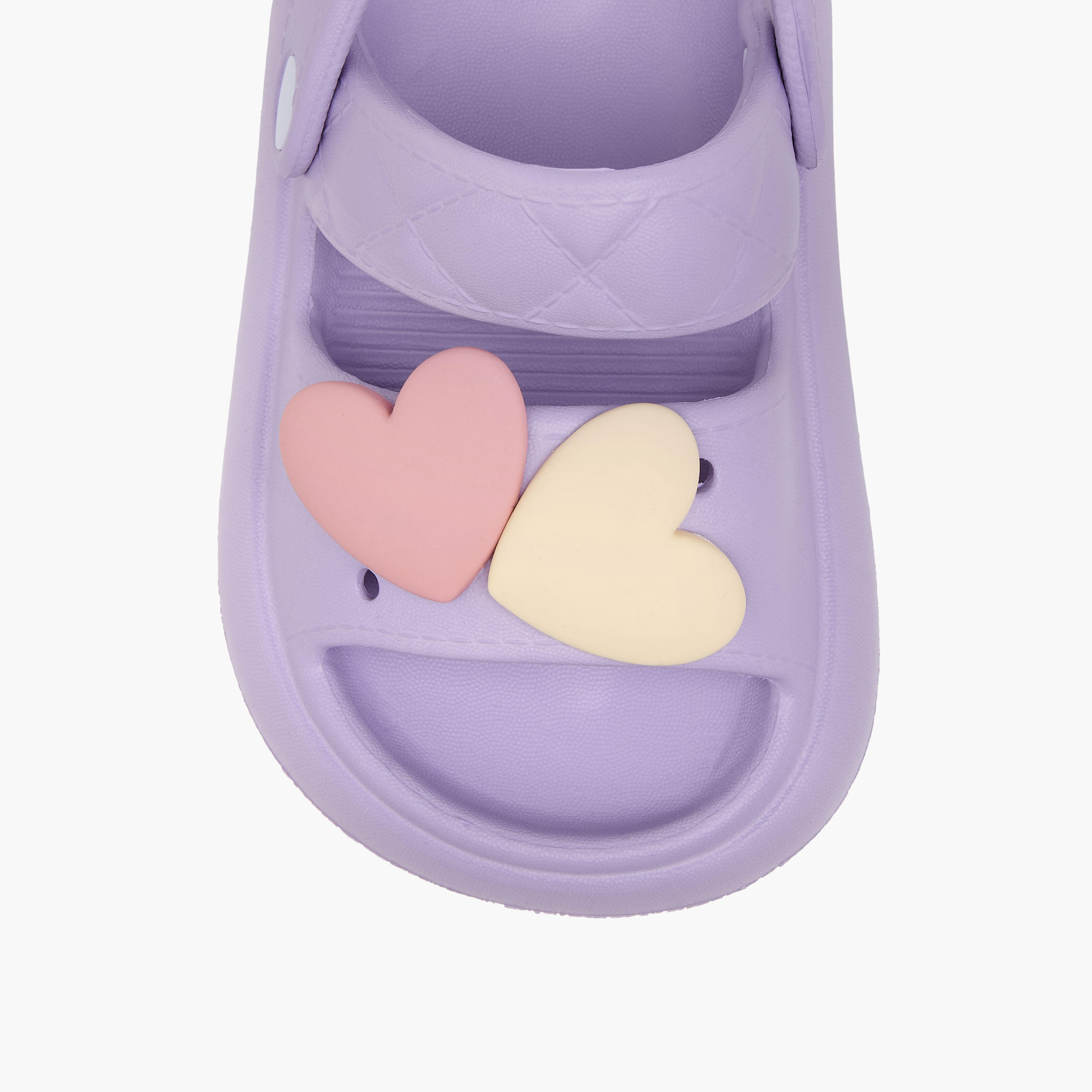 Aqua Heart Jibbitz Slides with Backstrap-girls-shoes-sandals-image-4