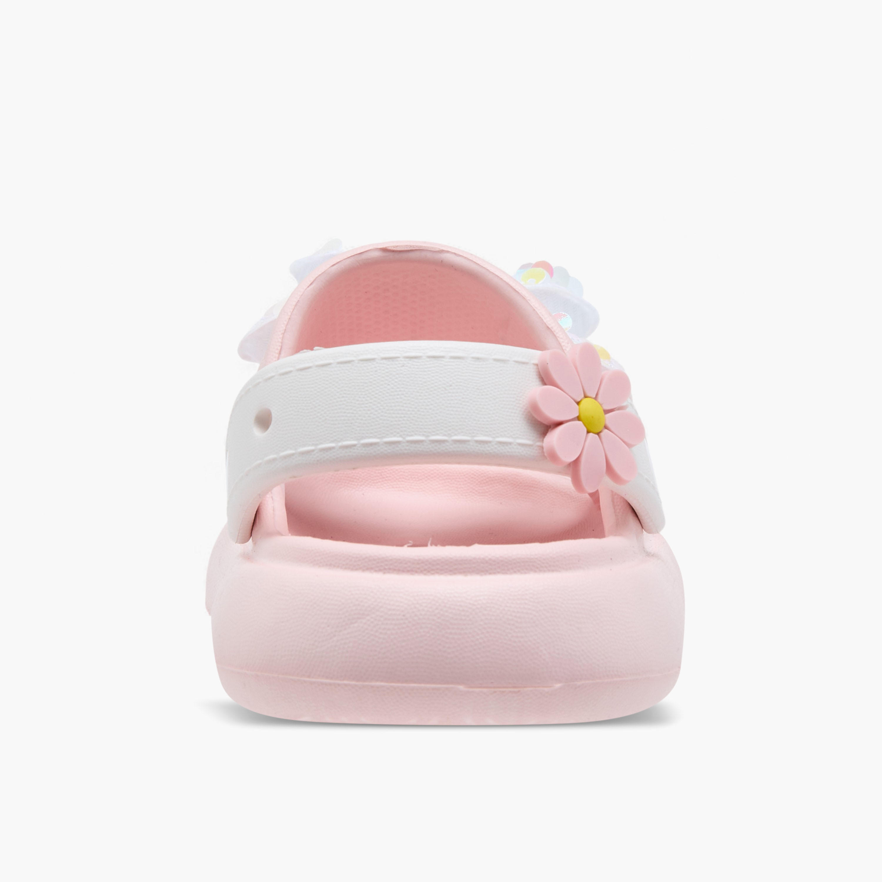 Aqua Butterfly Applique Detail Slides with Backstrap-girls-shoes-flipflopsandslides-image-6