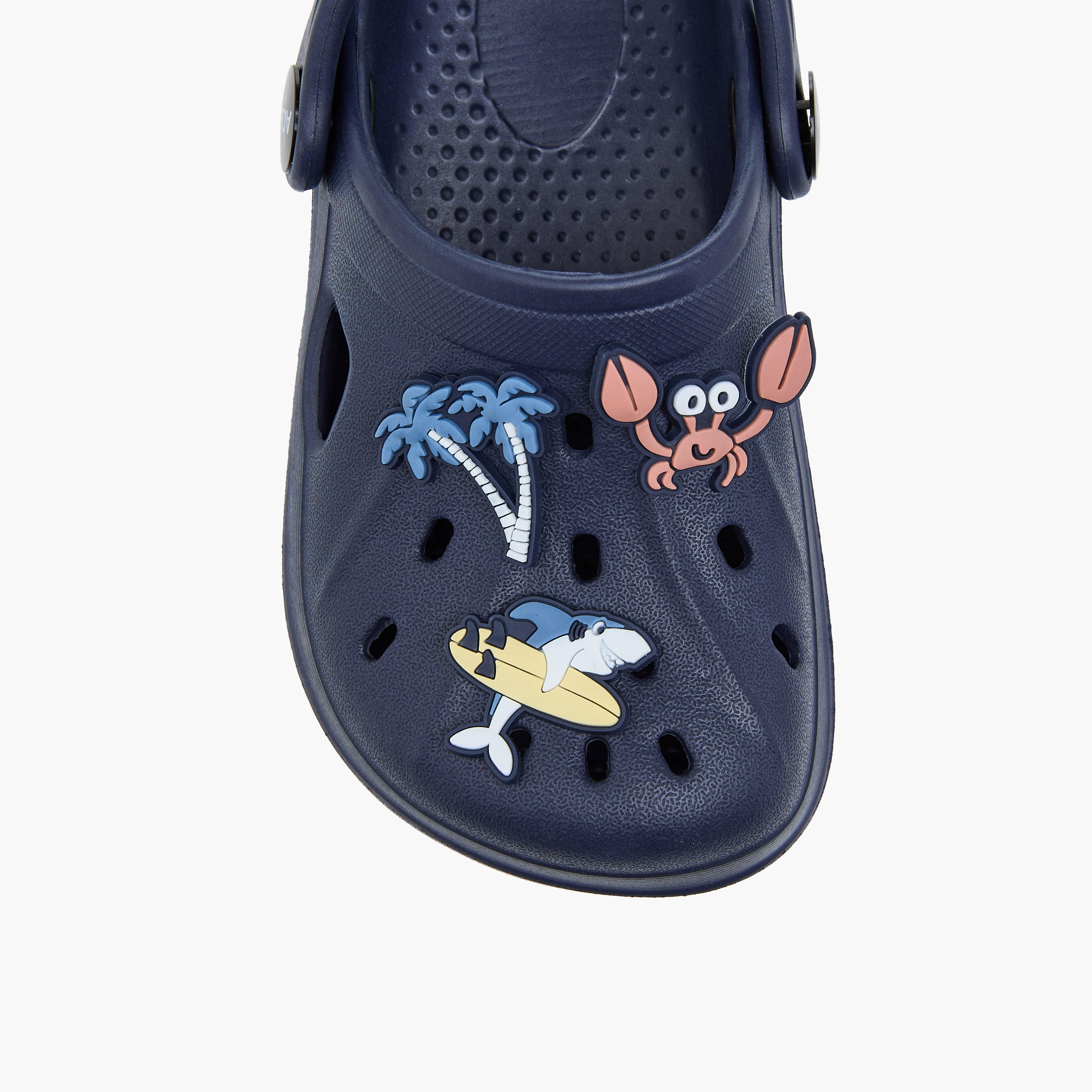 Aqua Accent Detail Clogs with Backstrap-boys-shoes-sandals-image-4